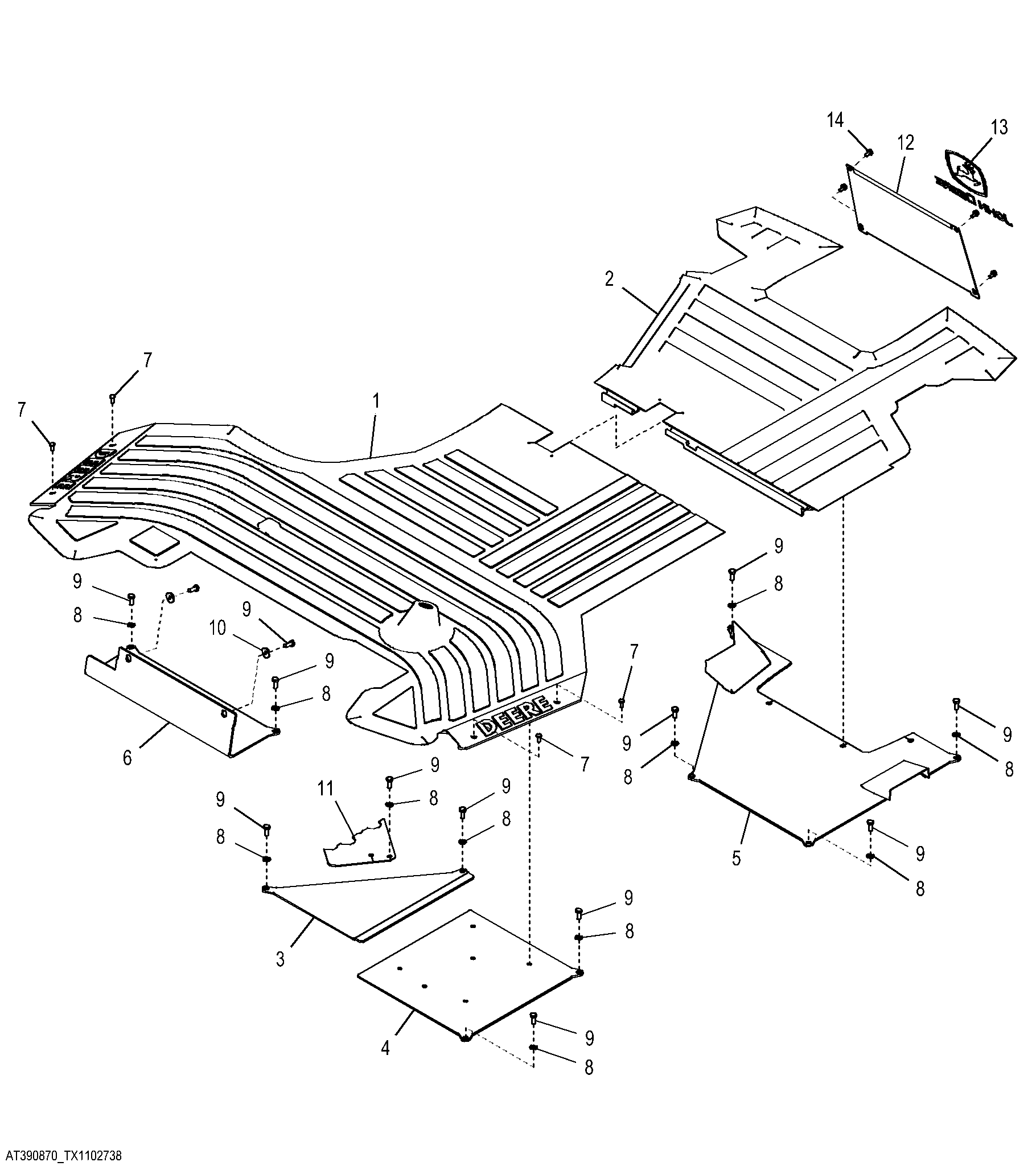 Canopy Floor Covers and Mats, Pilot Controls