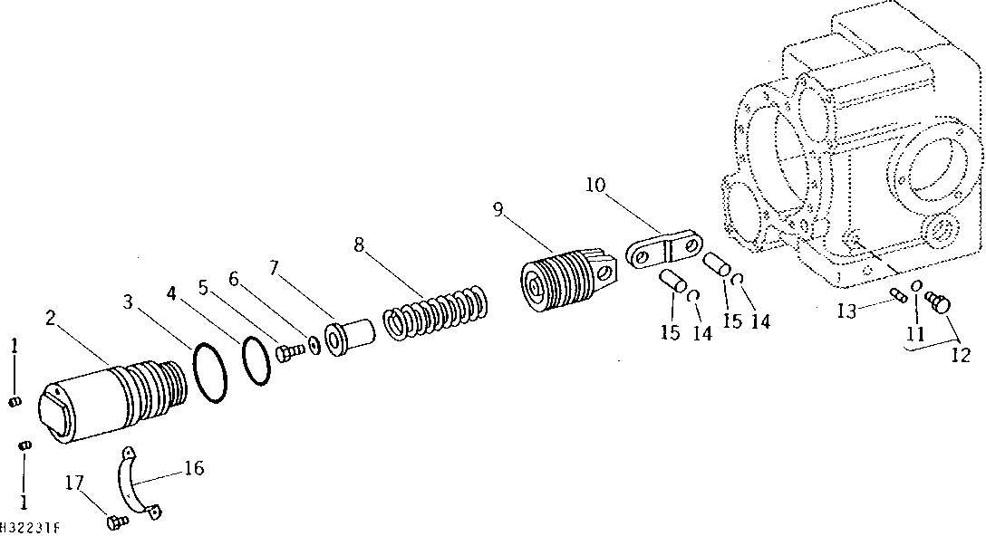 HYDROSTATIC DRIVE PUMP SERVO PISTON ASSEMBLIES