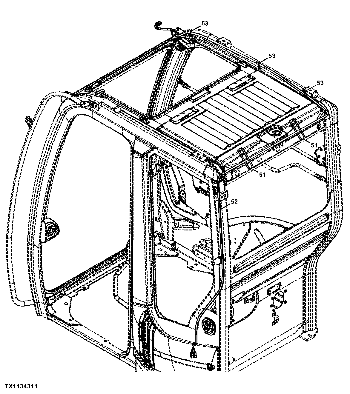 Front Headlights Wiring Harness (Cab)