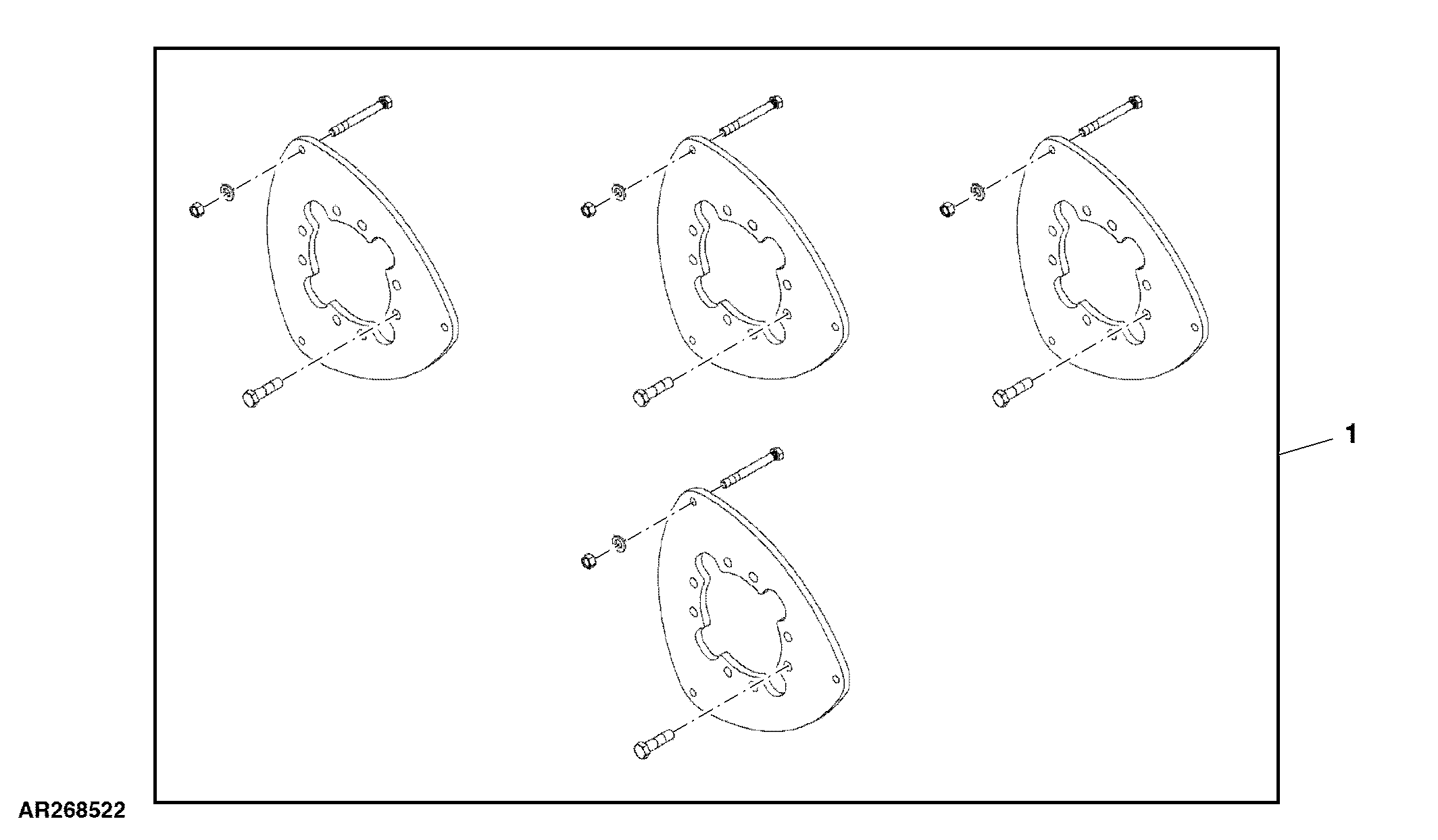 Attachment, Front Idler Weights Mounting