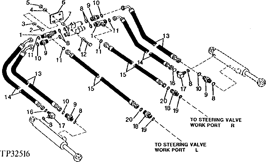 CROSSOVER RELIEF VALVE AND STEERING CYLINDER HYDRAULICS