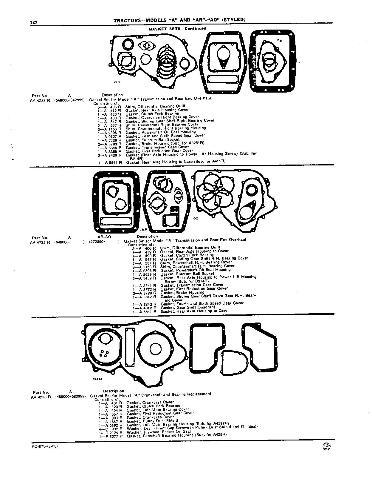 Gasket Sets (Continued)