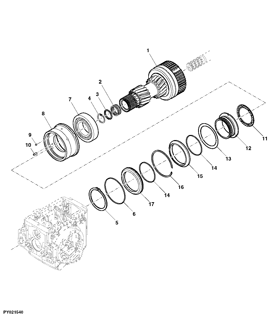 PTO BRAKE (WITH GROUND DRIVE PTO - ISC MODELS)