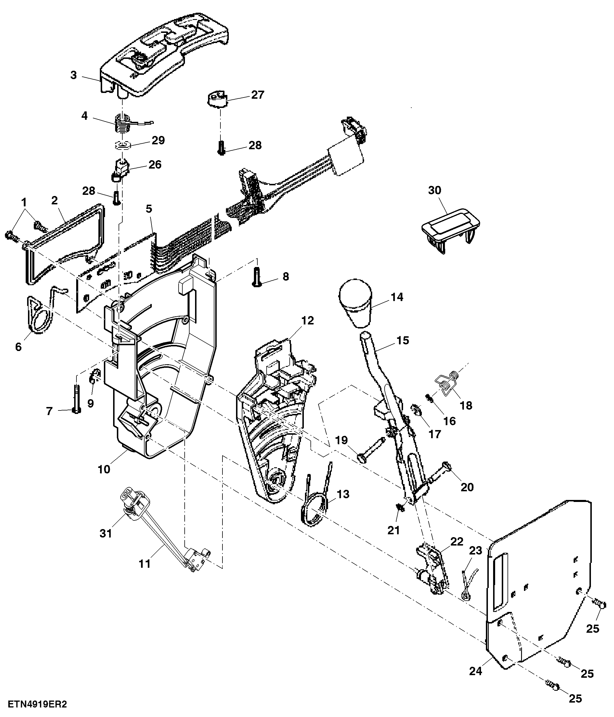 Control selector, Transmission Assembly, PST