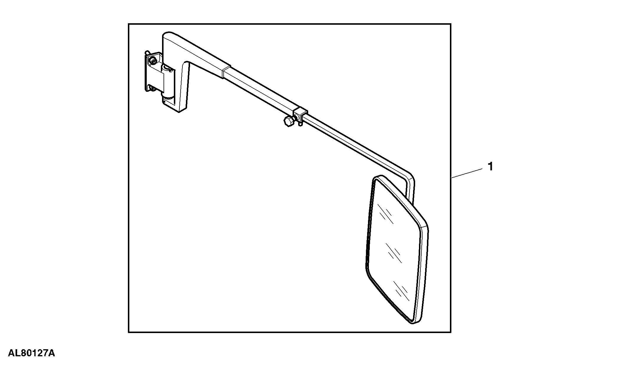Attachment, Rear View Mirror, RH