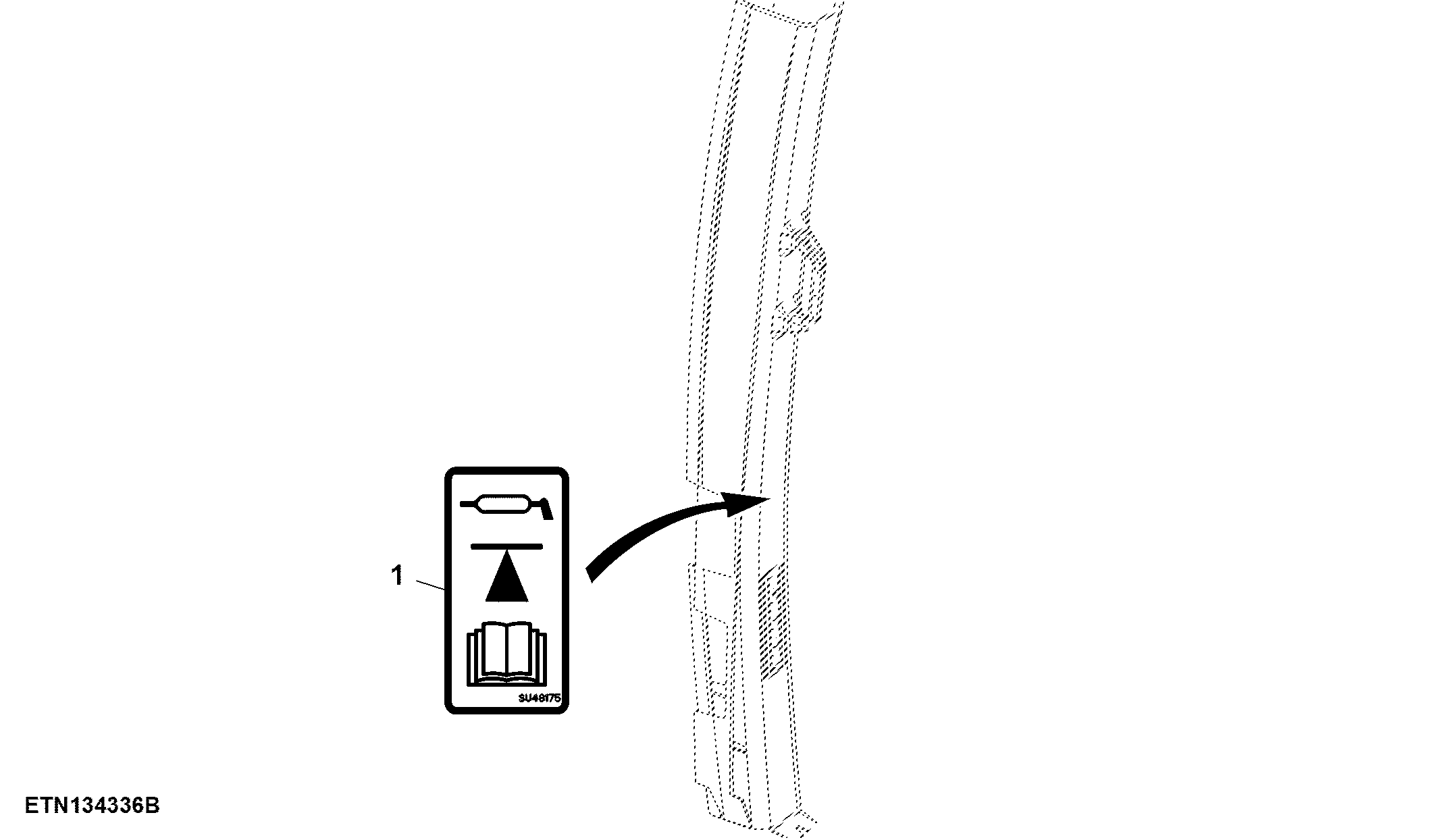 Label, Safety, LH A-Post (For EU)