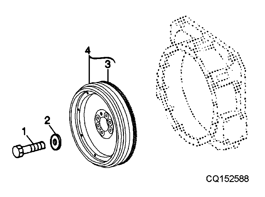 FLYWHEEL, CODE 1505,1506,1507 - 8.1L ENGINE