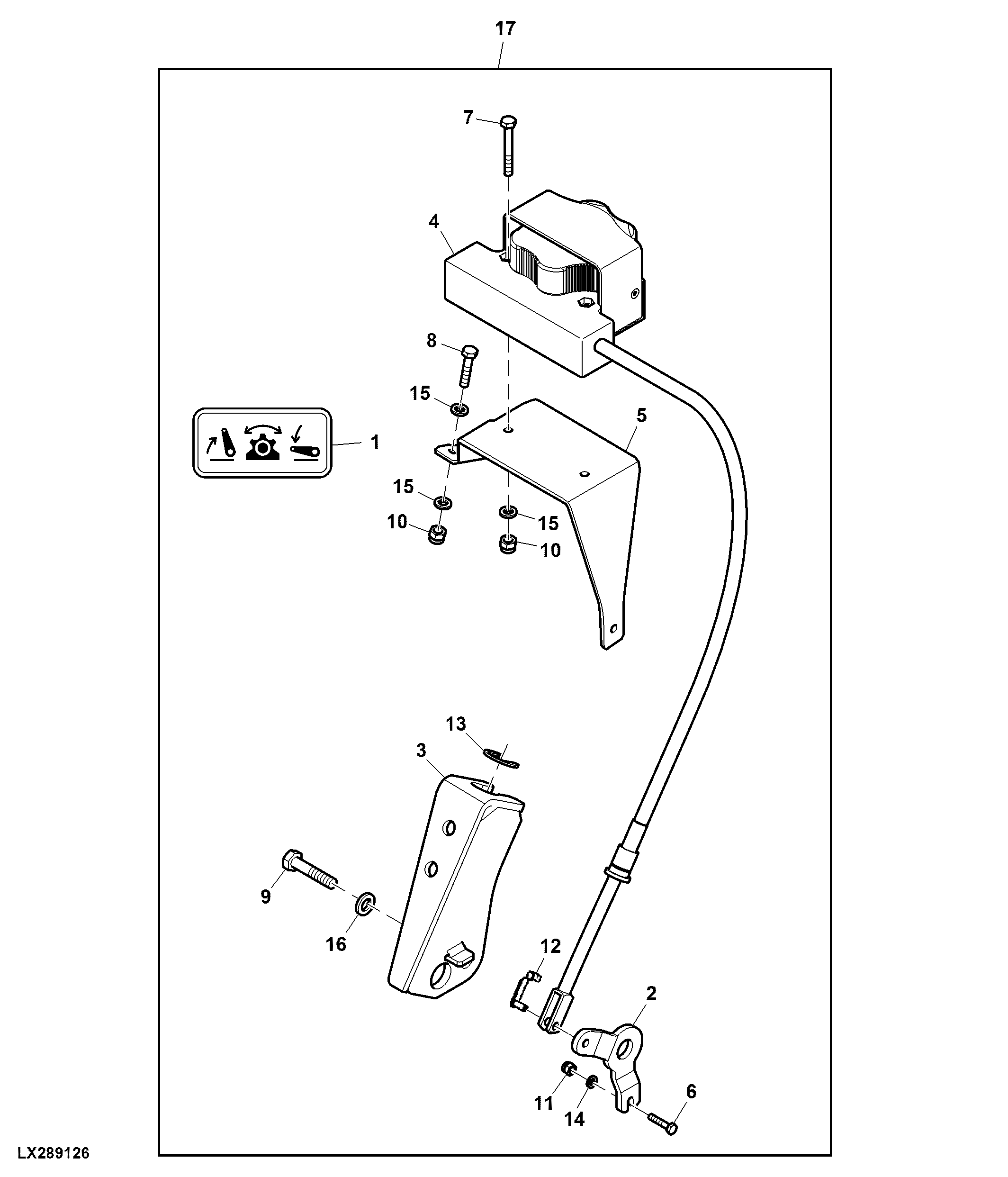 Attachment, Remote Control, Mechanical Rockshaft, OOS