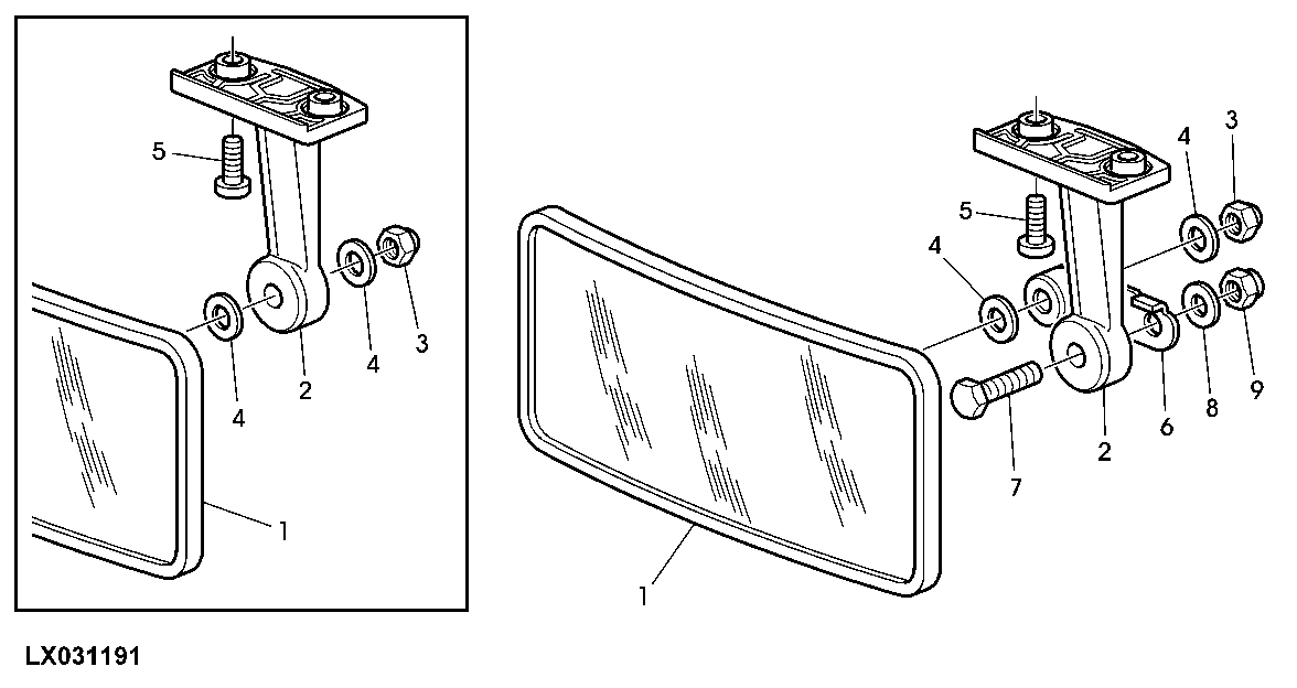 INTERIOR REAR-VIEW MIRROR (FRONT INSTALLATION)