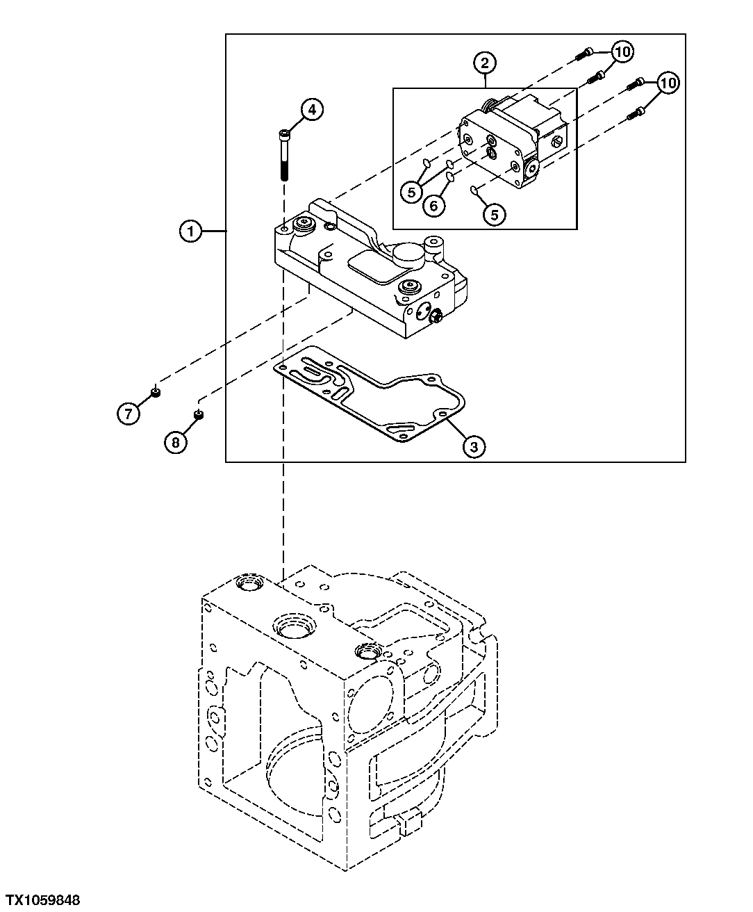 Hydrostatic Pump Displacement Control Valve (Righthand)