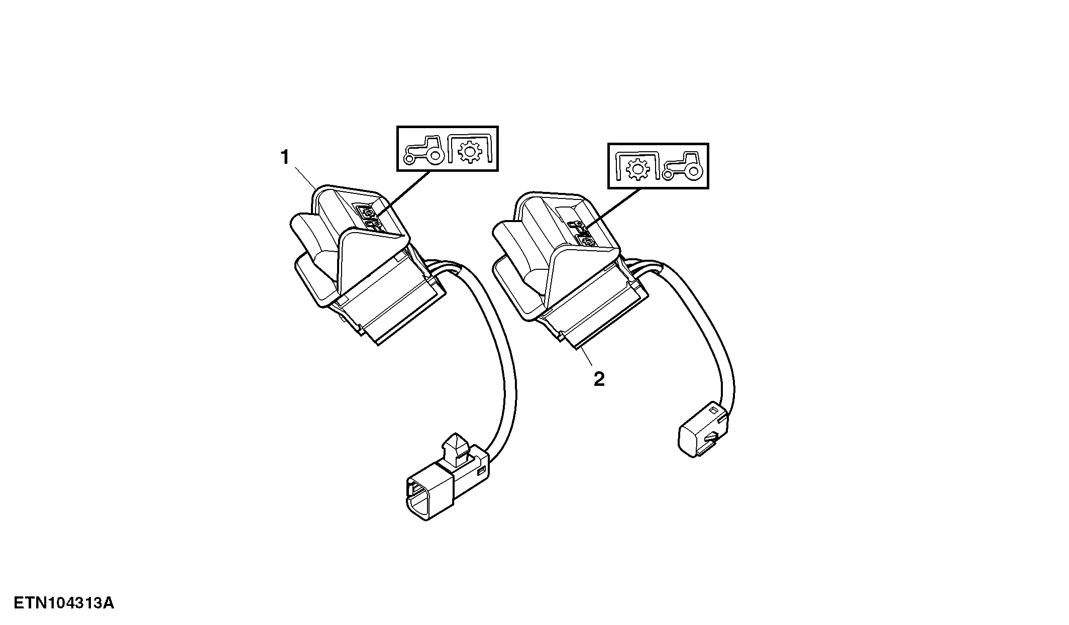 Switch, Front PTO / Rear PTO, W/ CommandARM™