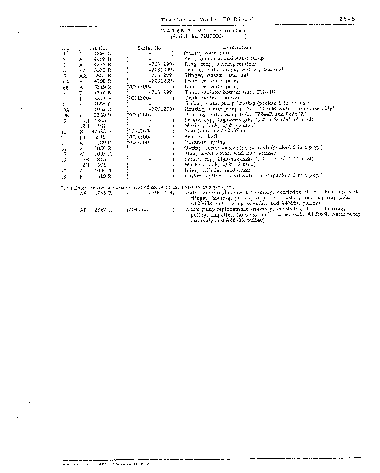 Section 25 - Cooling System (Continued)