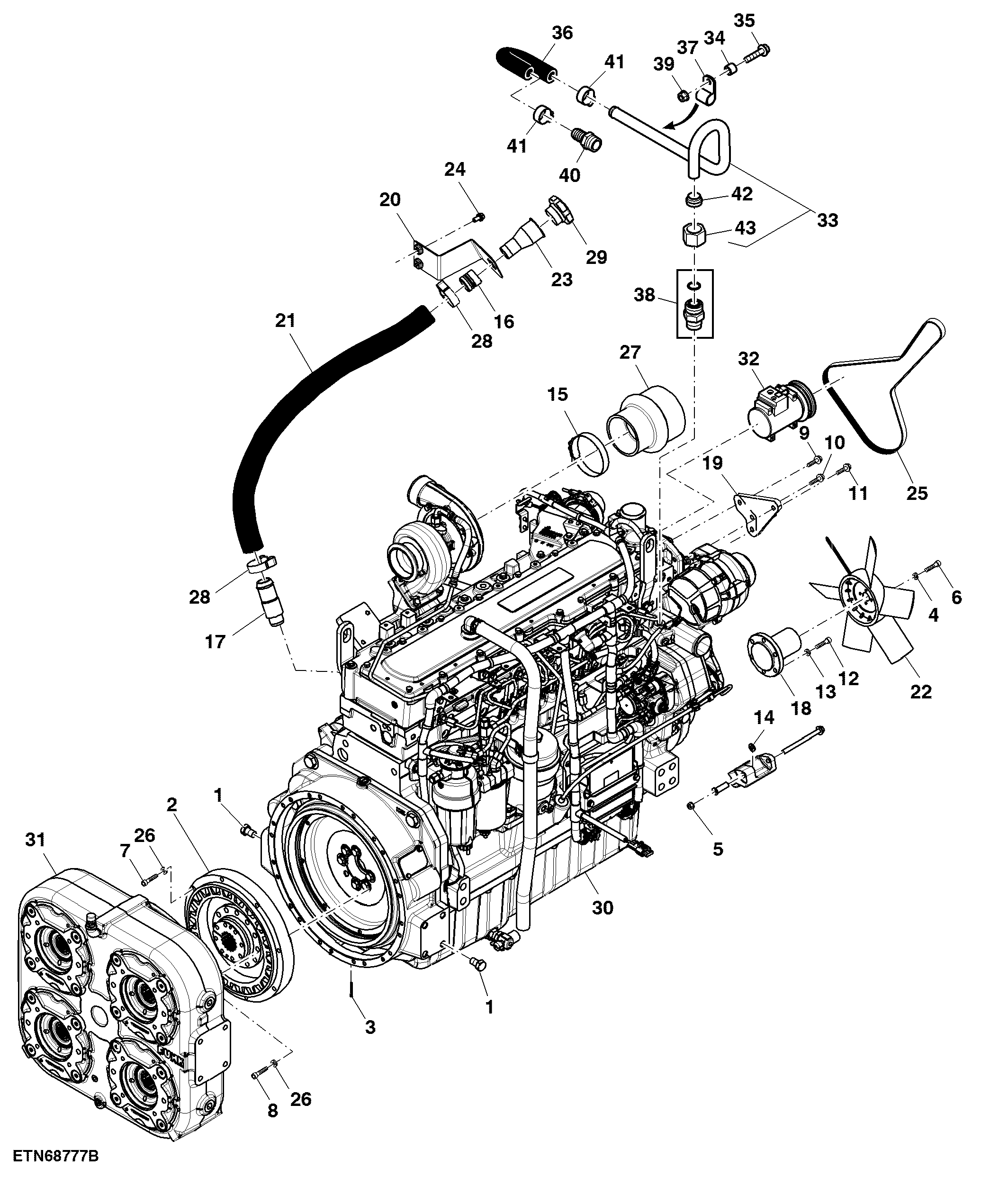 Engine Accessories, 6090 Engine, 6090HT804-RE533130