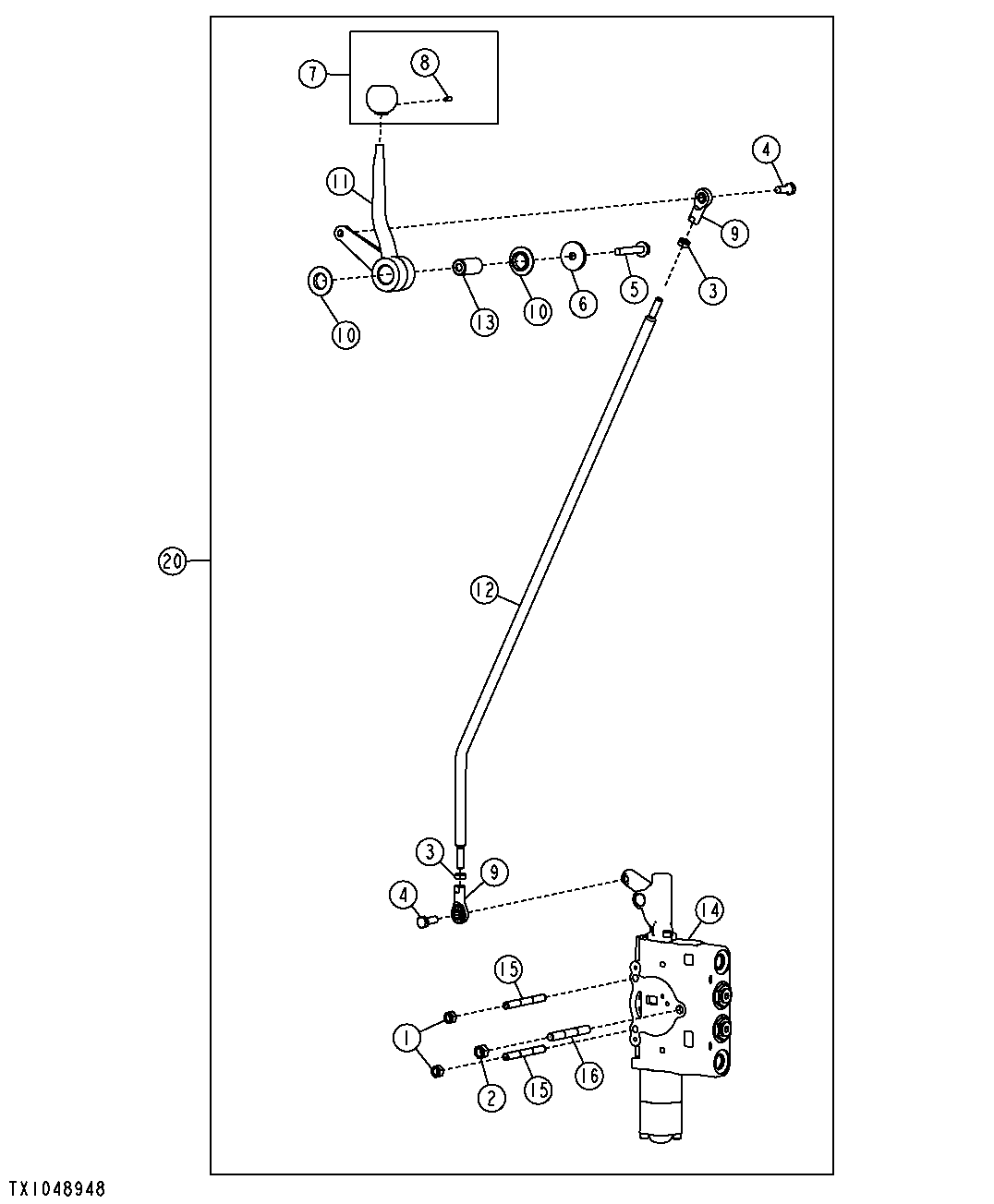 Right 5 Function Control Valve Kit, Scarifier