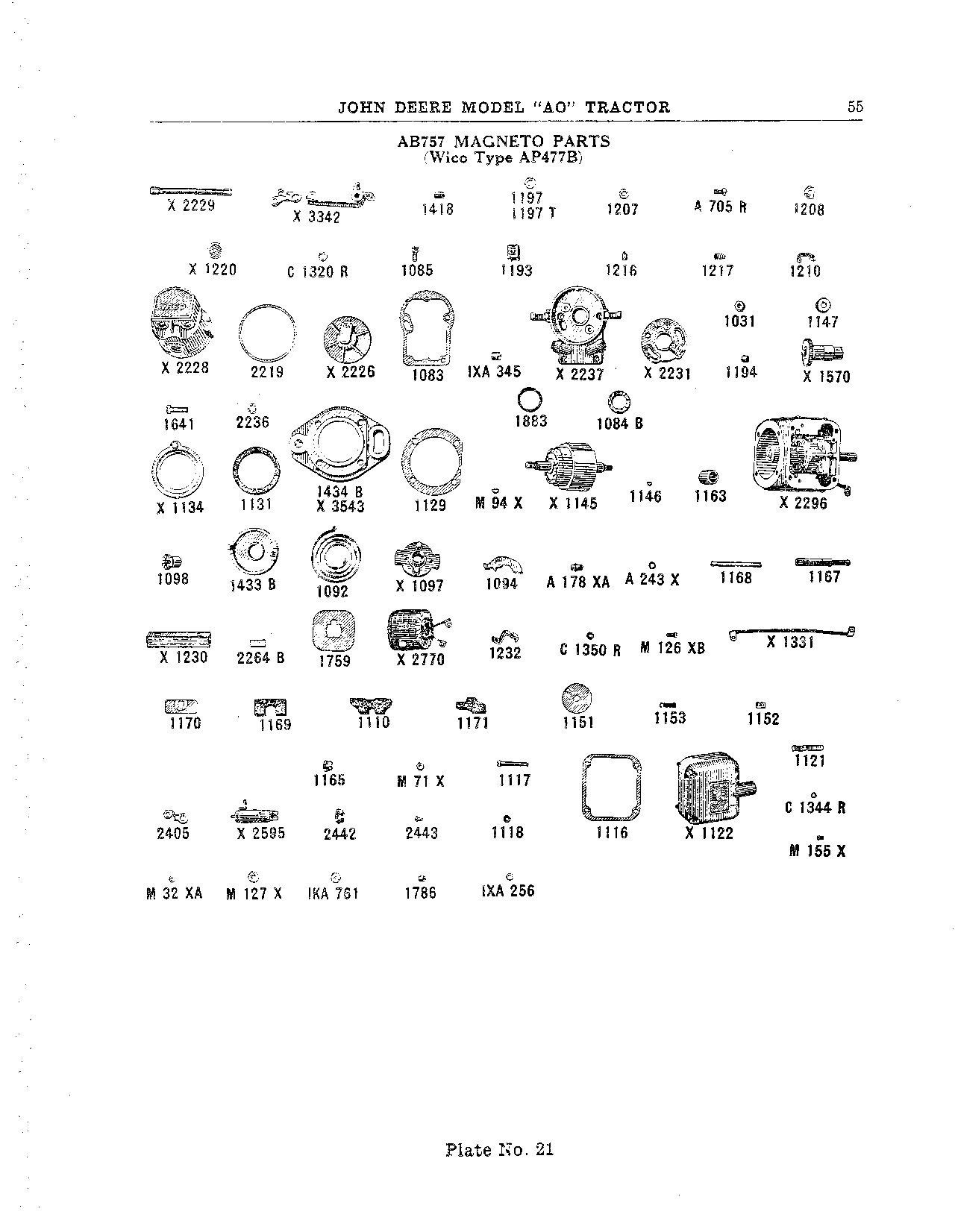 AB757 R Magneto Parts (Wico Type AP477 B)