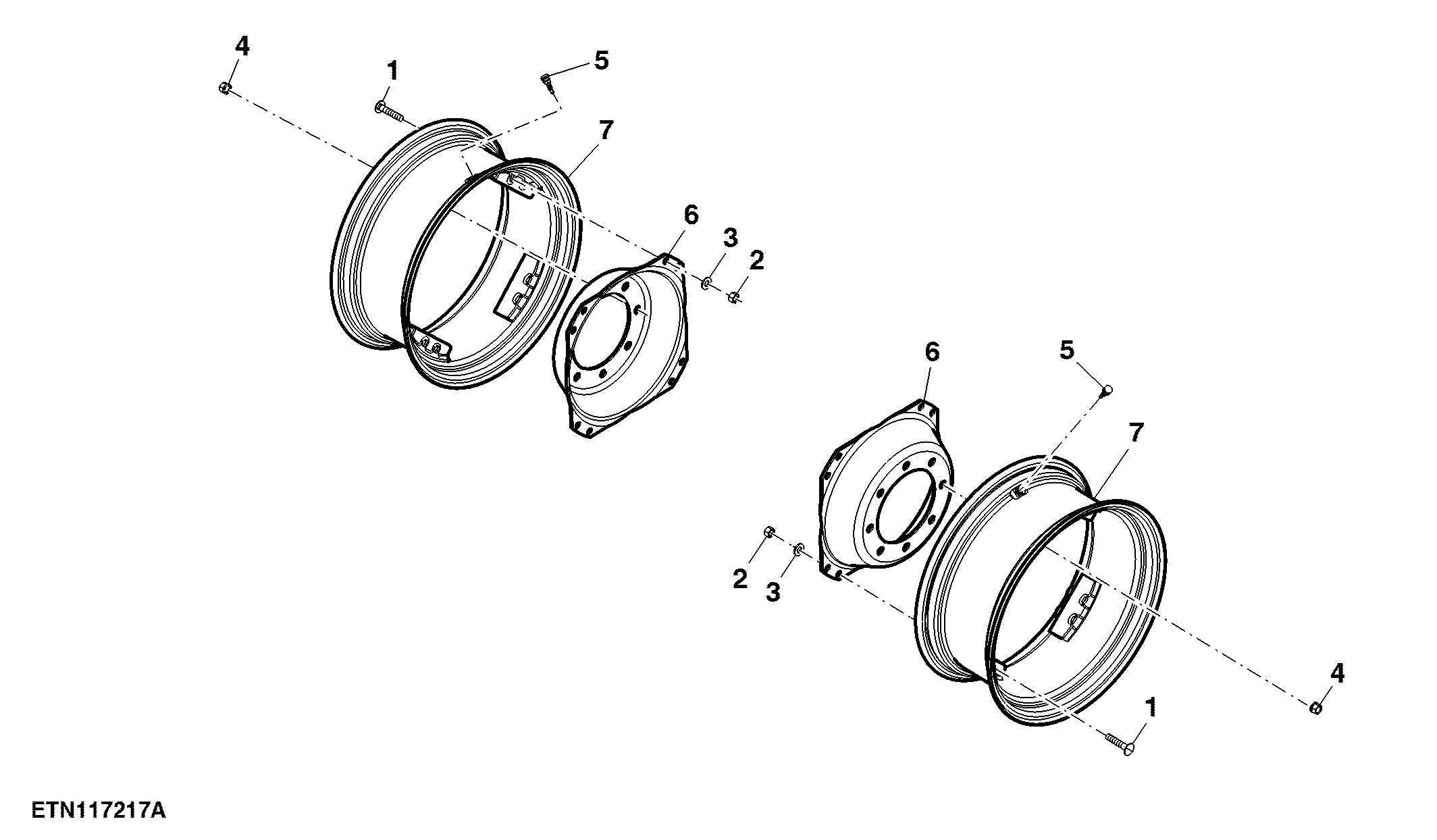 Front Wheels, W12 X D24, Tire W340/85 X R24