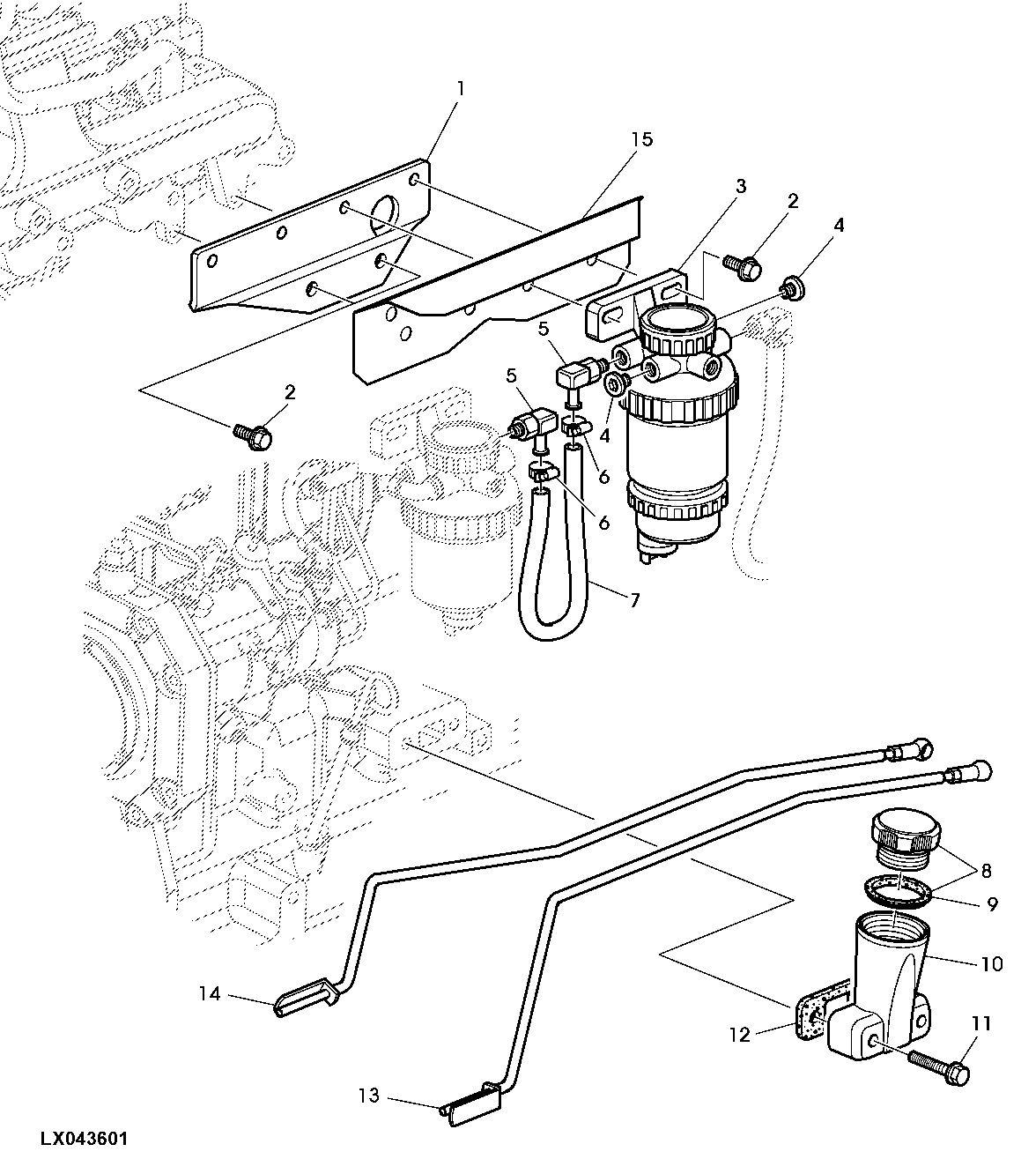 FUEL PREFILTER - FIELD INSTALLATION KIT (CAB)