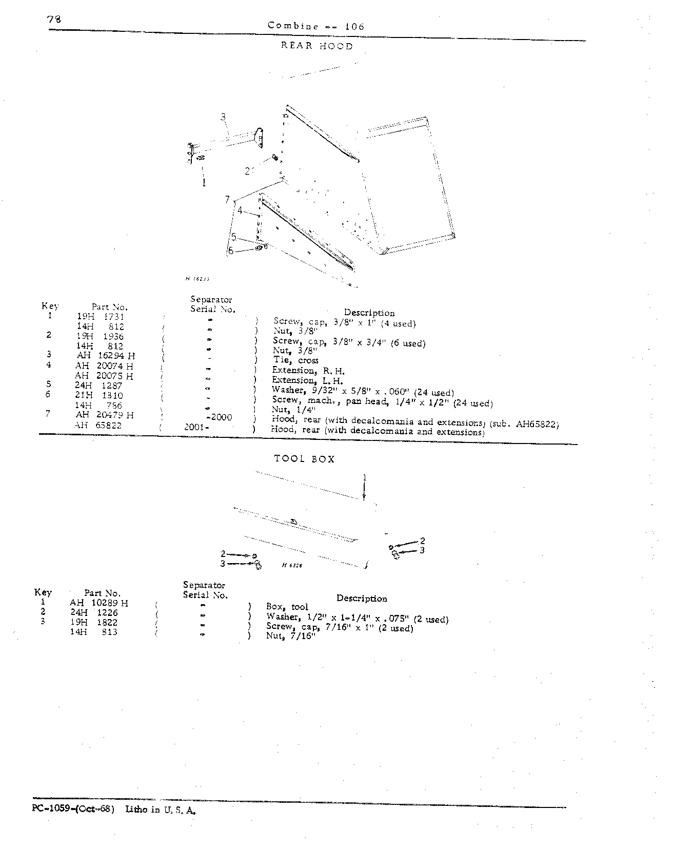 Separator Front, Top, and Side Sheets, Rear Hood, Ladder, Braces, and Skid (Continued)