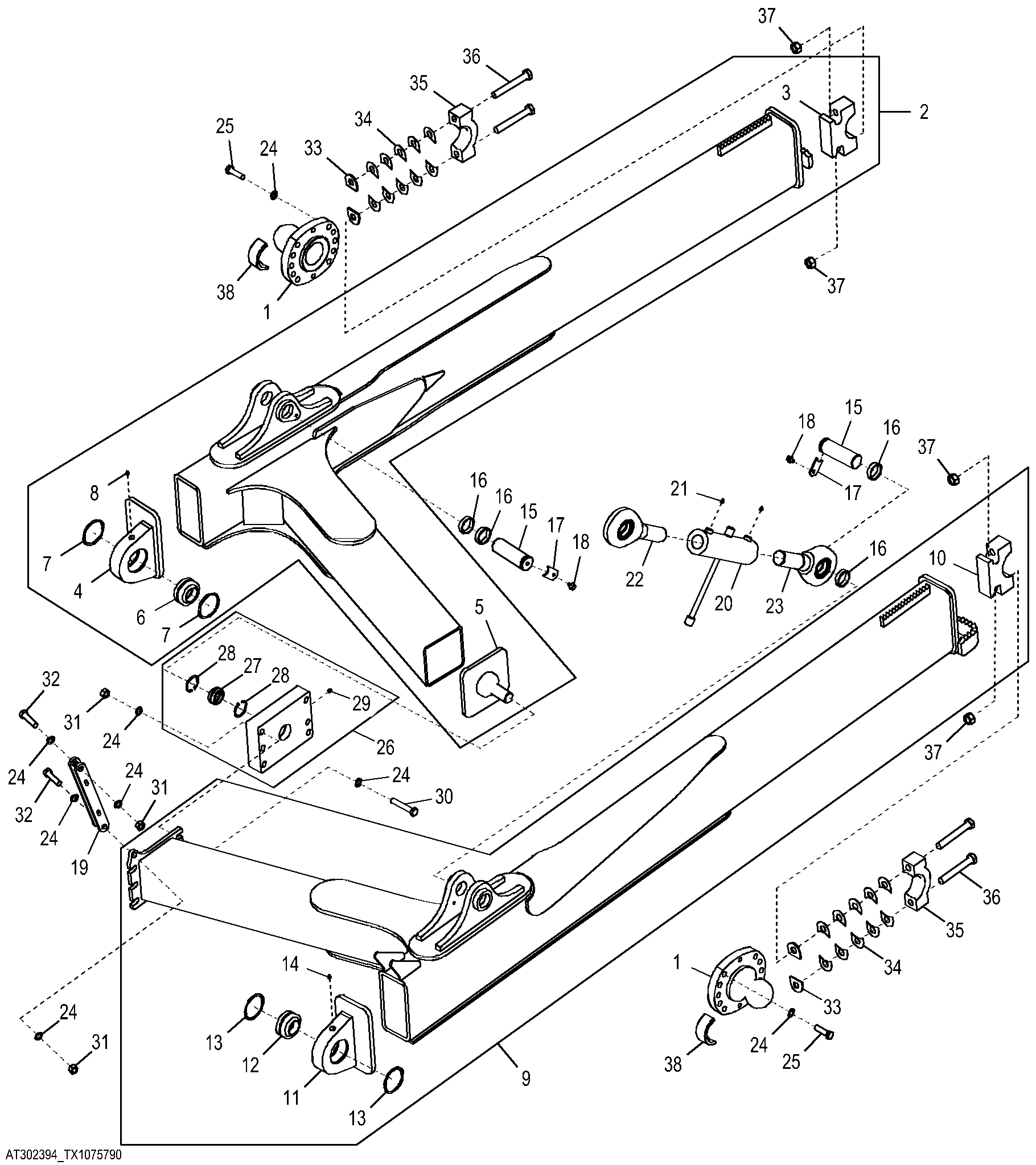 Push Beams, Struts and Pitch Jack (STD) ( - 181537)