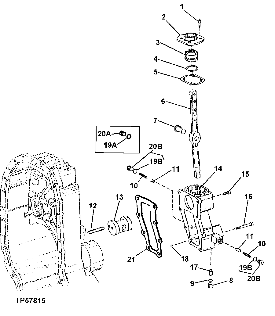 Transmission Shifter Lever And Housing (SynchShuttle)