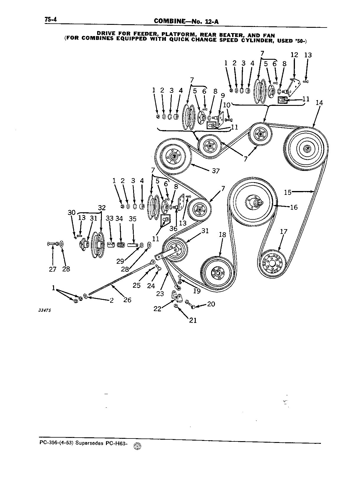 Section 75-Drive Belts, Drive Chain, and Tighteners (Continued)