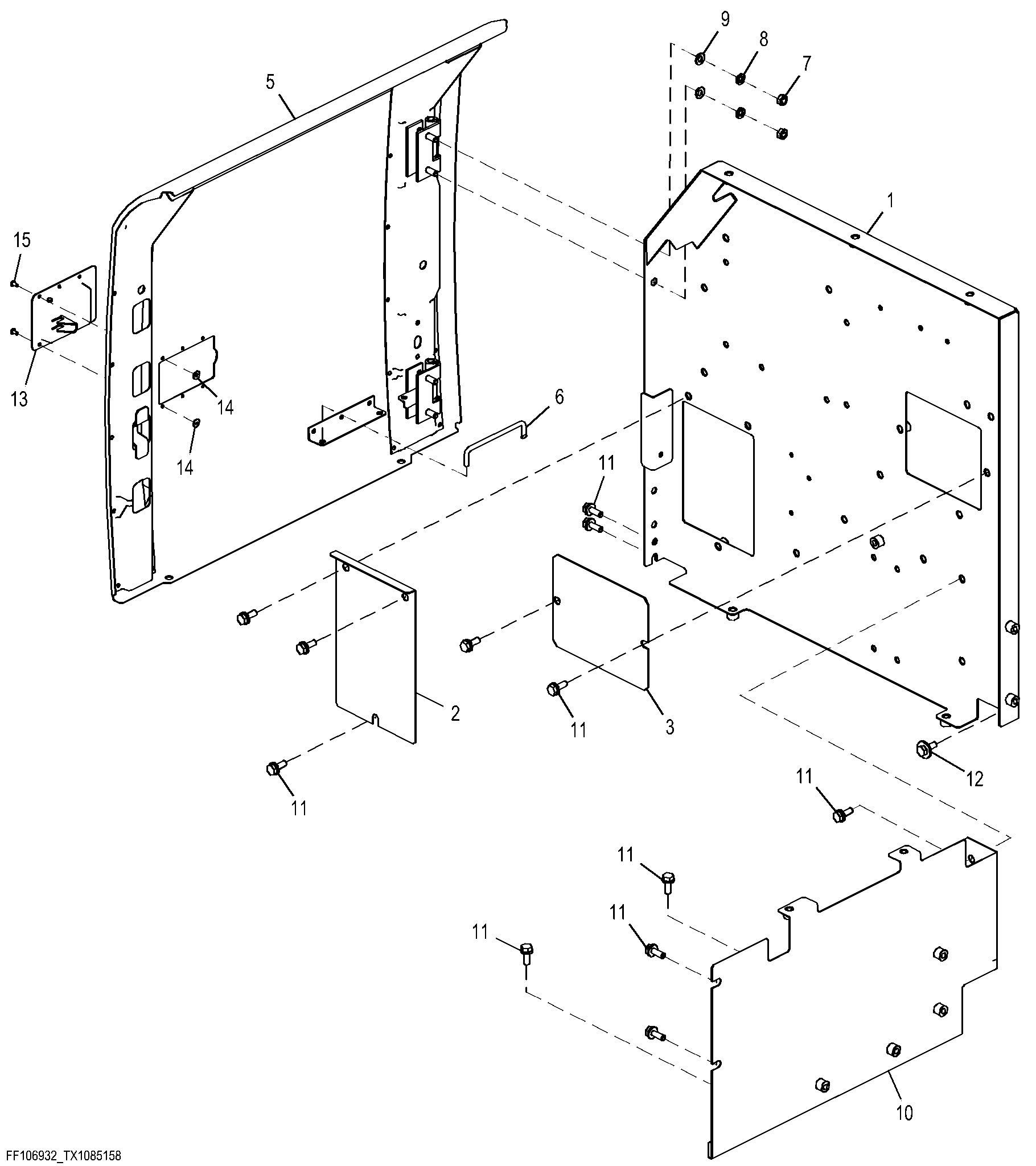 Storage Compartment Door and Panels ( - XXXXXX)
