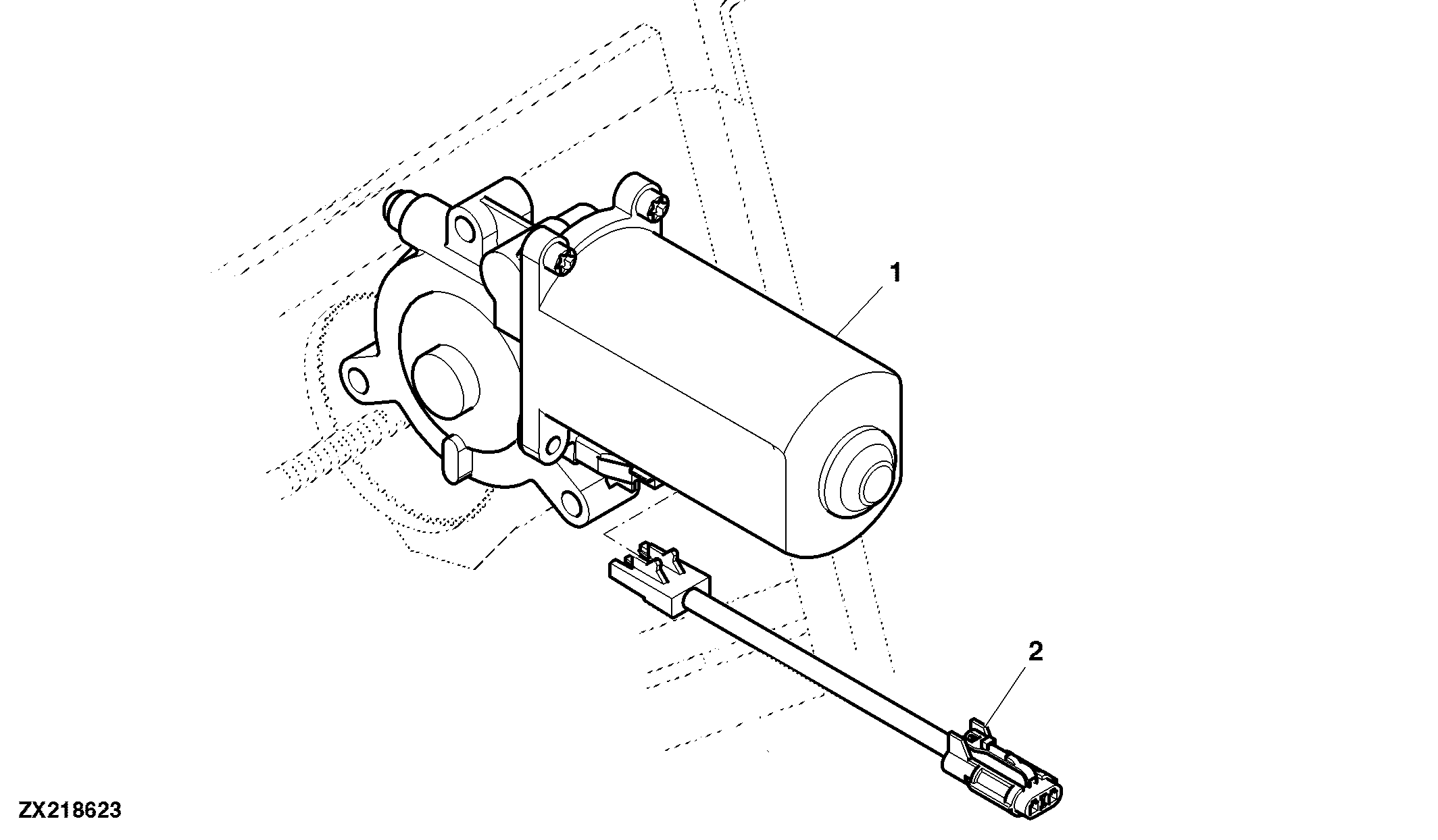 SEPARATOR FAN DRIVE ADJUSTING MOTOR