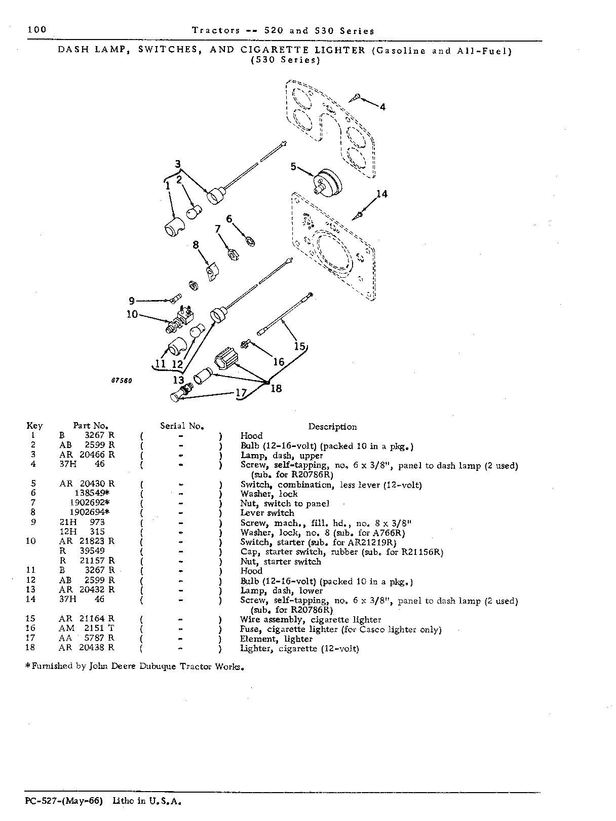 Starter switch (530)
