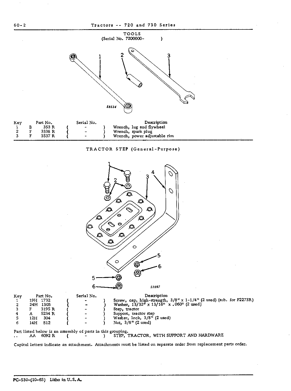 Step, tractor