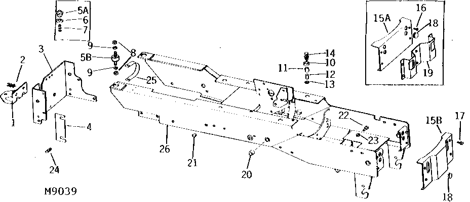 Frame Assembly, Hitch Plate and Bumper Plate