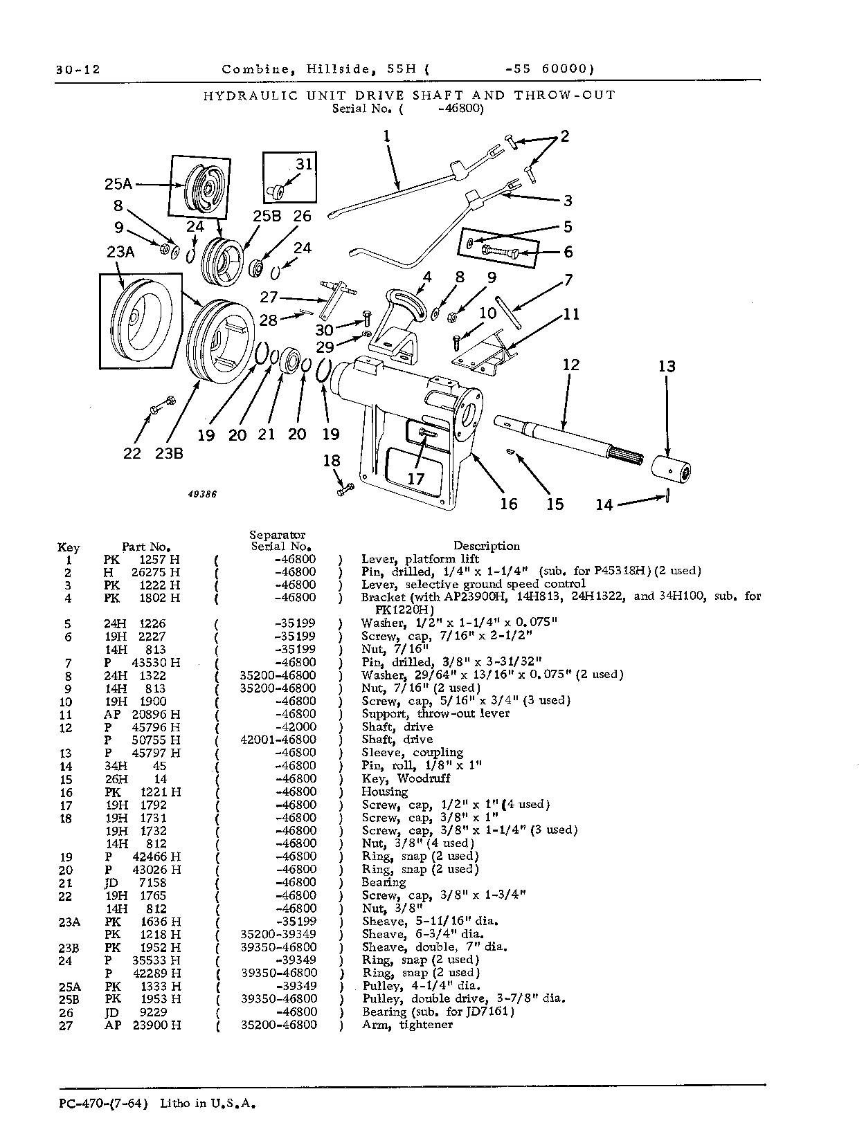 Drive shaft, hydraulic unit