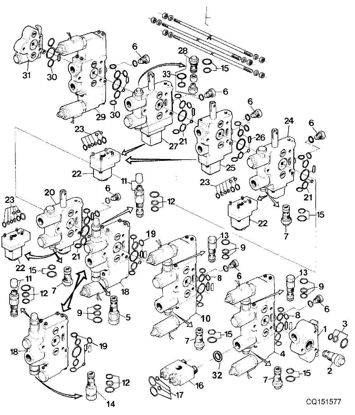 CONTROL VALVE W/AHHC AND FOR MASTER - COMPONENTS