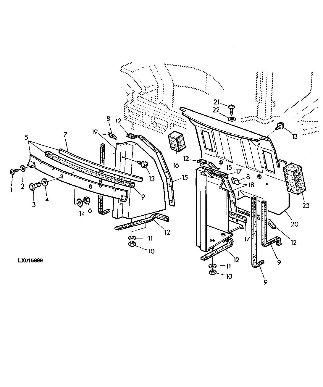 COVERING (CAB WITH REAR SLOPING FLOOR PLATE)