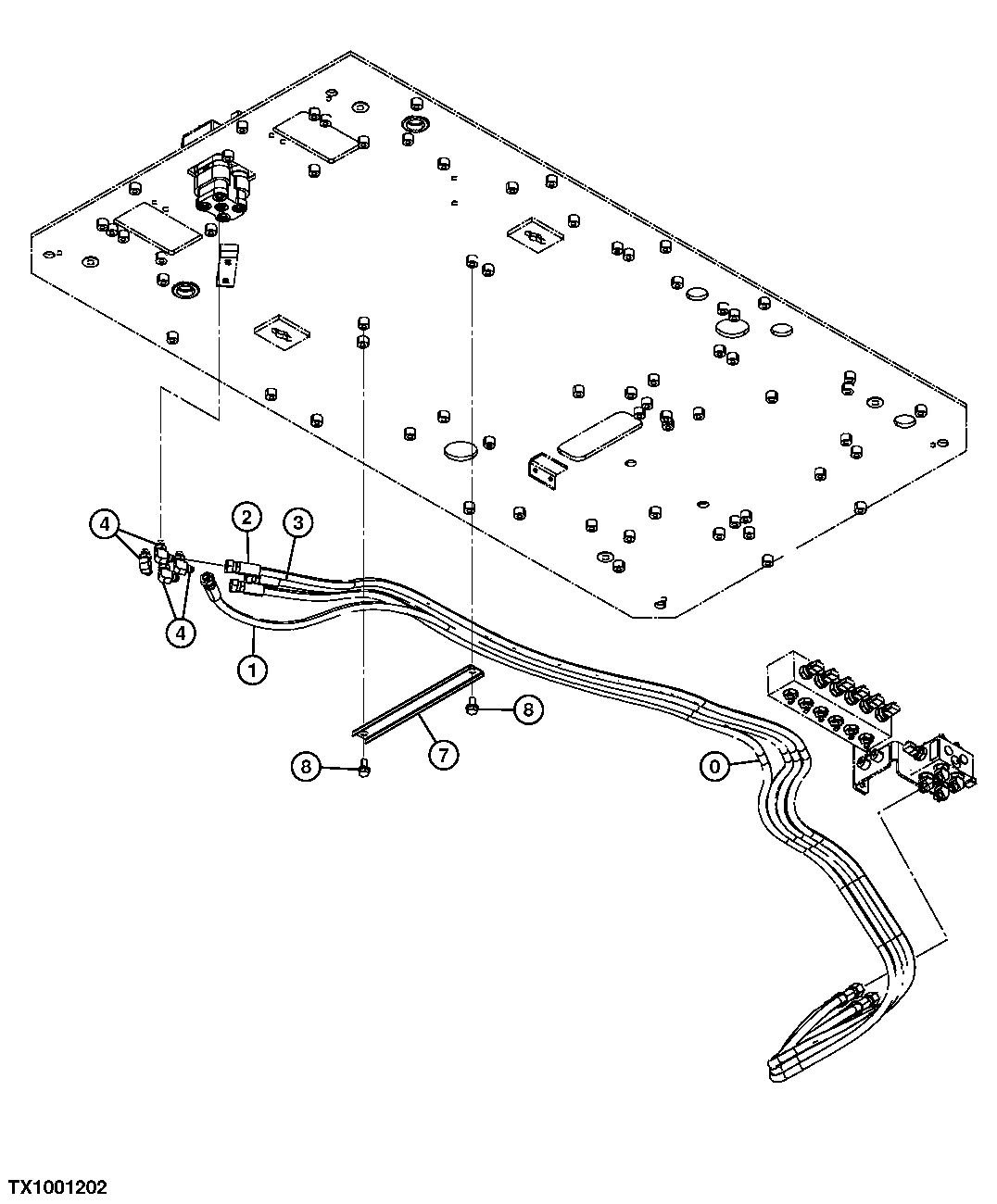 Pilot Lines (Travel Pilot Valve To Travel Sensor Manifold)