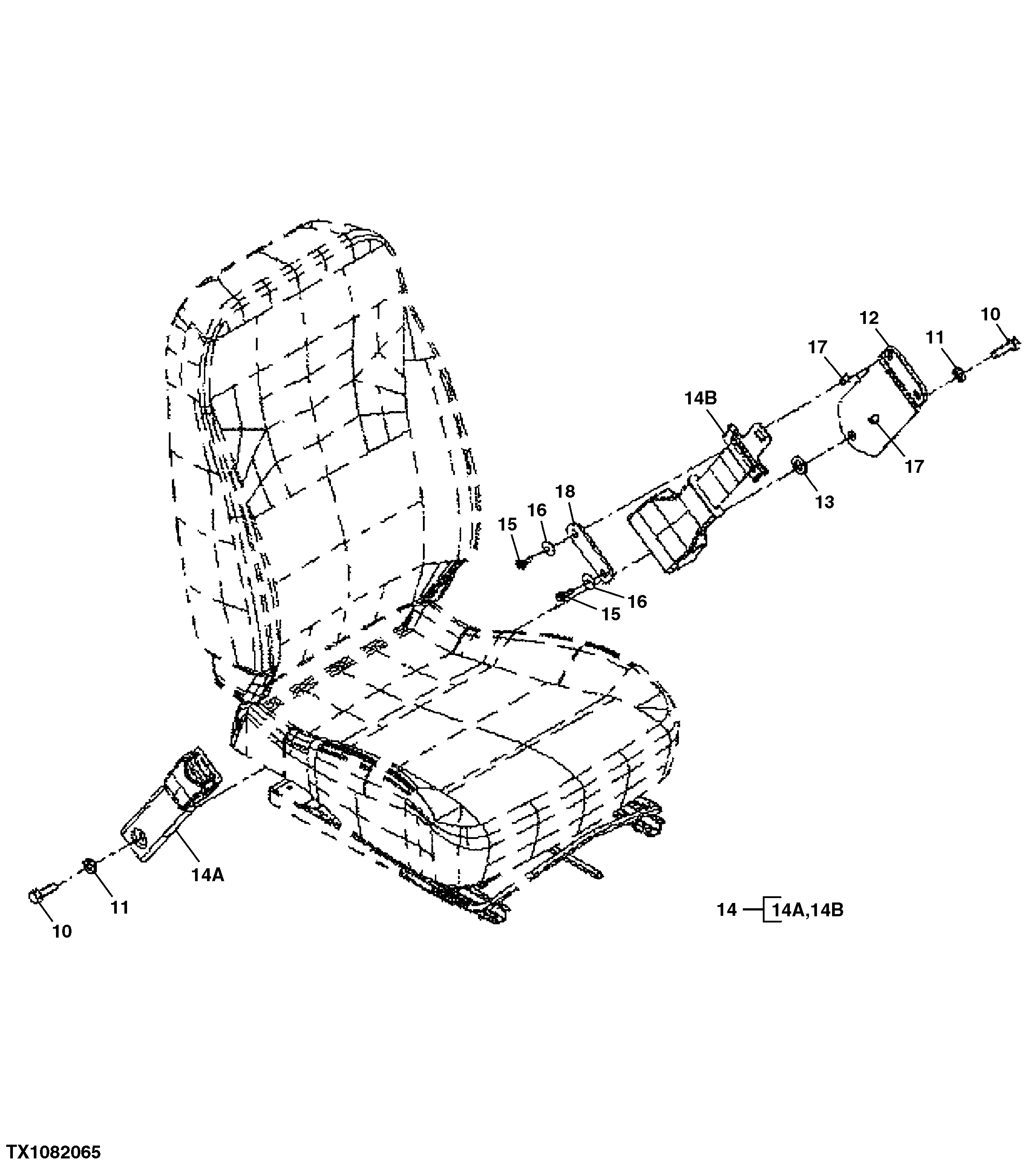 Retractable Seat Belt (Suspension Seat) (265120 - )
