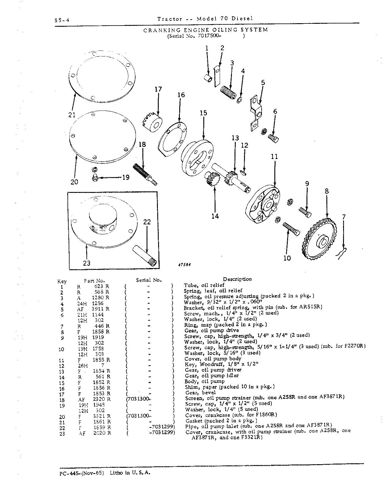 Section 85 - Cranking Engine (Continued)