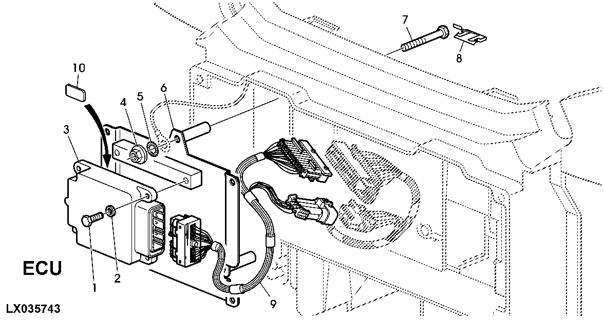 Electronic Control Unit (Tier II Engine) (012454 - )