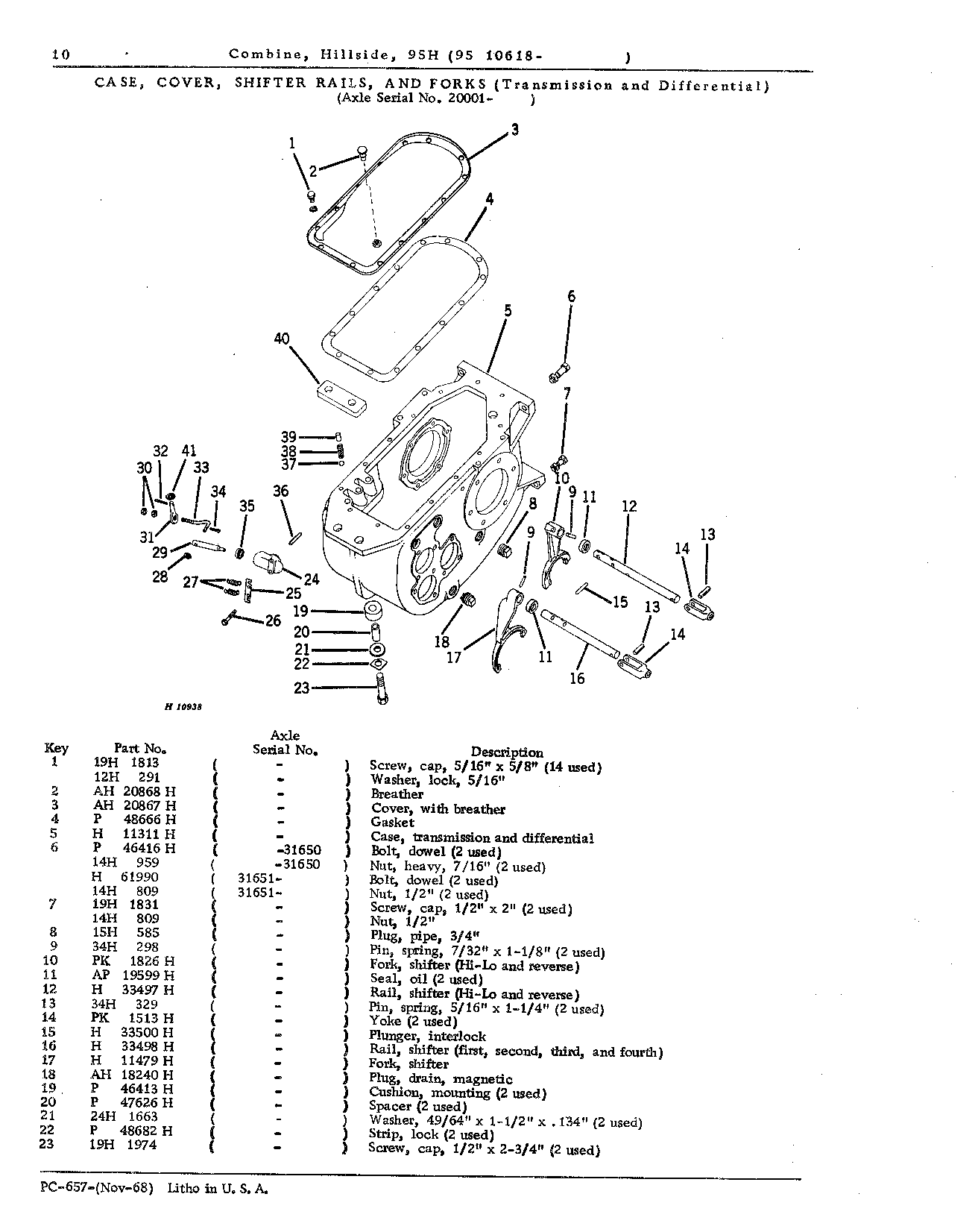Main Wheels, Axle, and Drive Train (Continued)