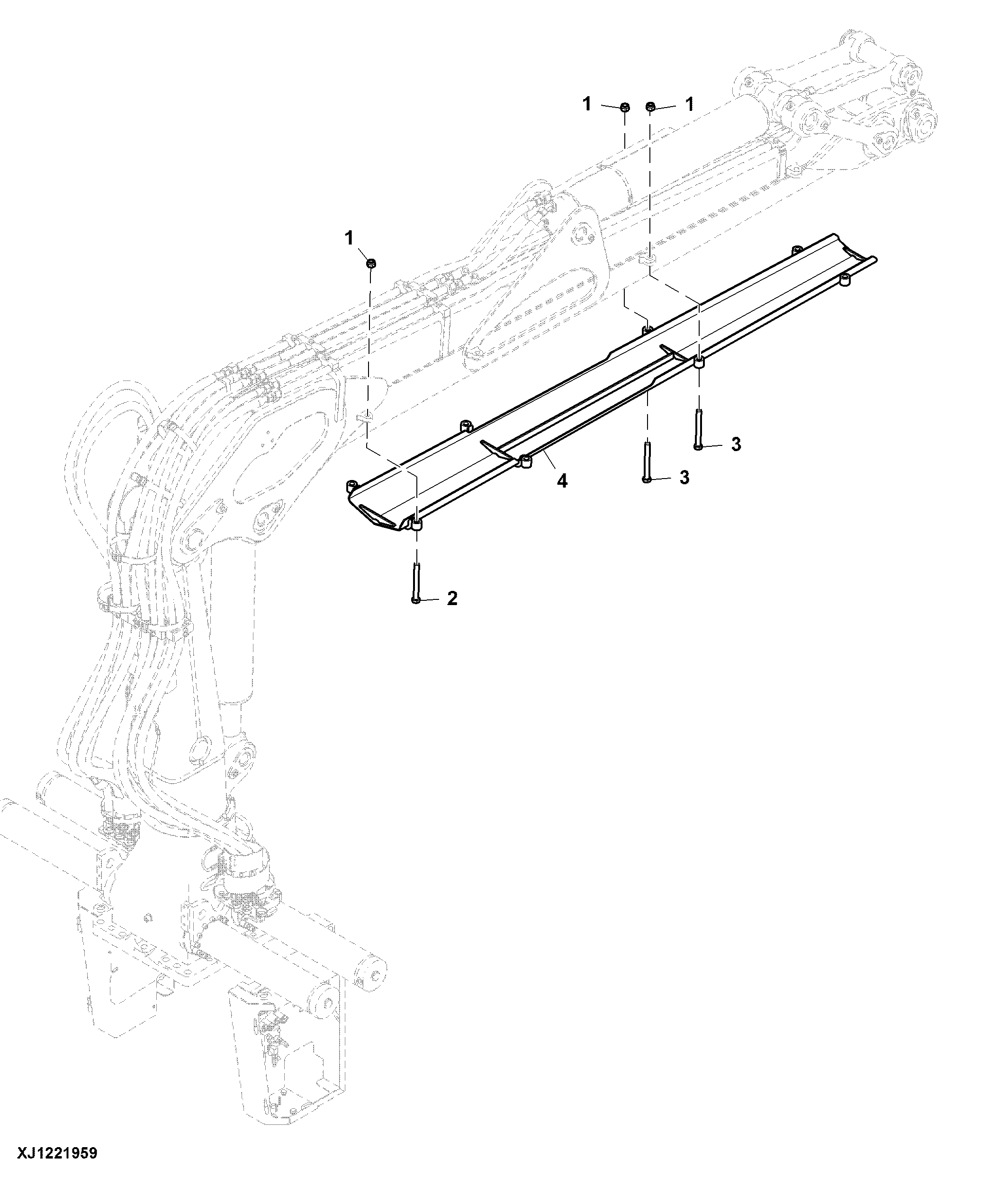 Shield, Main Boom, CF8 / CF8 IBC ( - 001691)