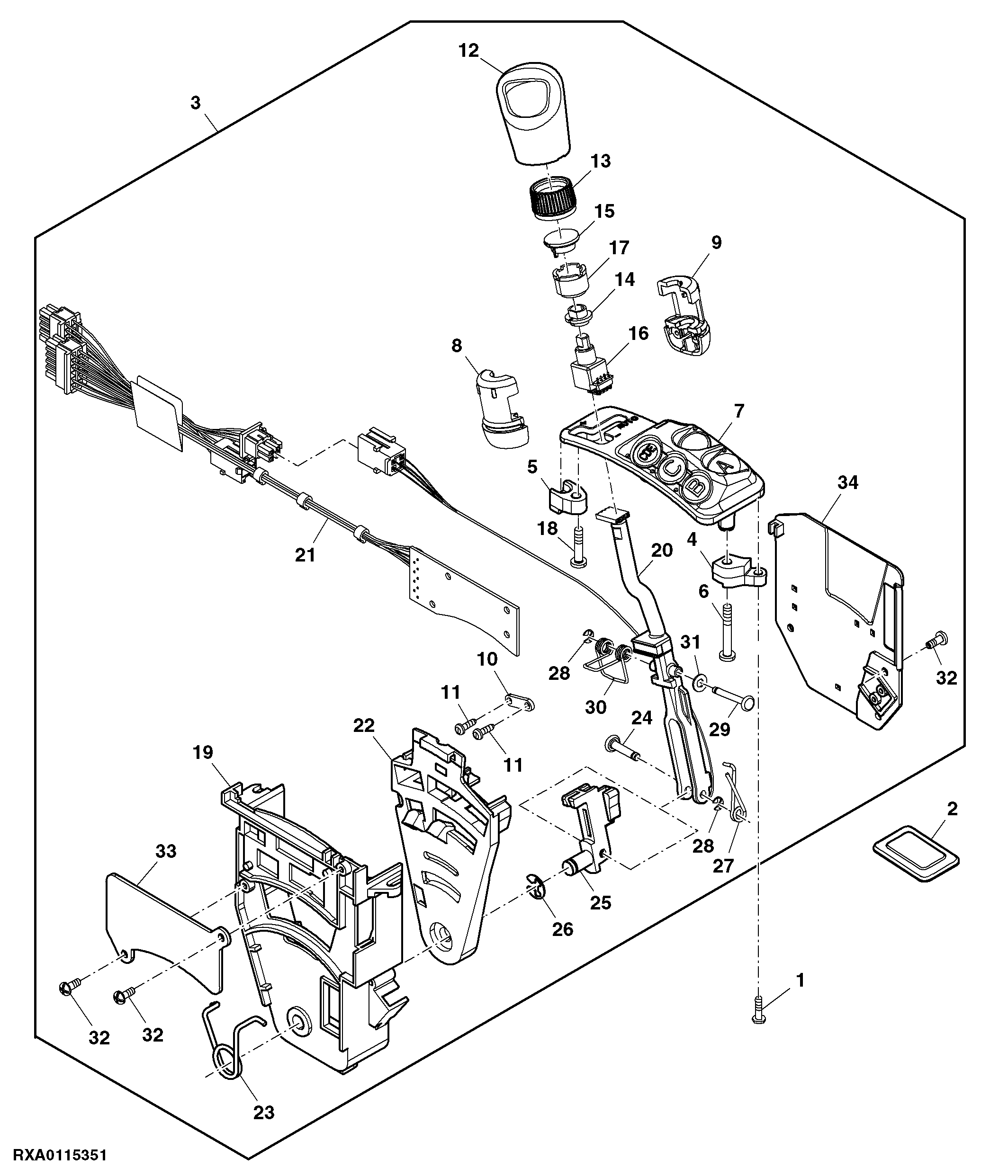 Shifter, CommandQuad™, W/ Left Hand Reverser