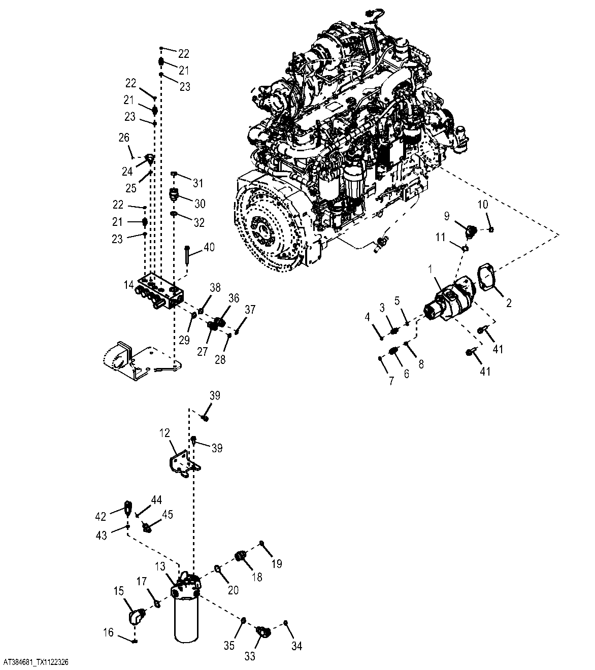 Power Train Cooling System Components for Axle Cooling