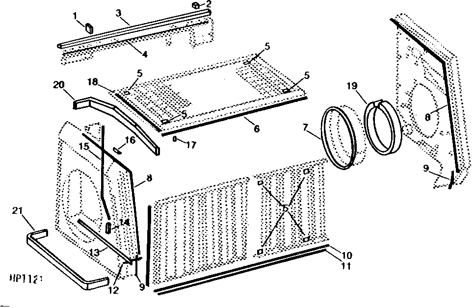 ENGINE COMPARTMENT SEALS AND RUBBER CUSHIONS ( - 101300)
