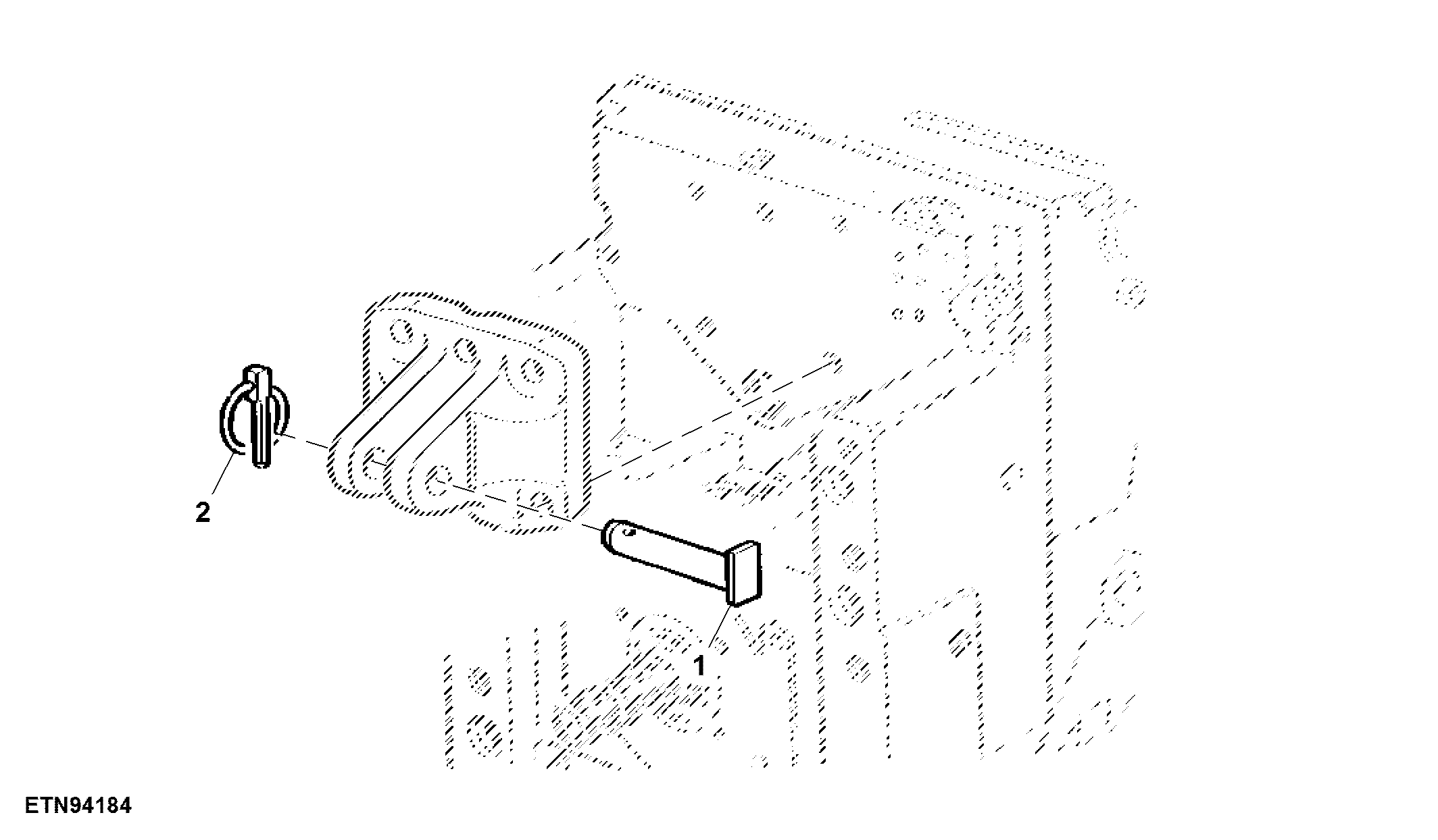 Quick Lock Pin, Center Link Bracket