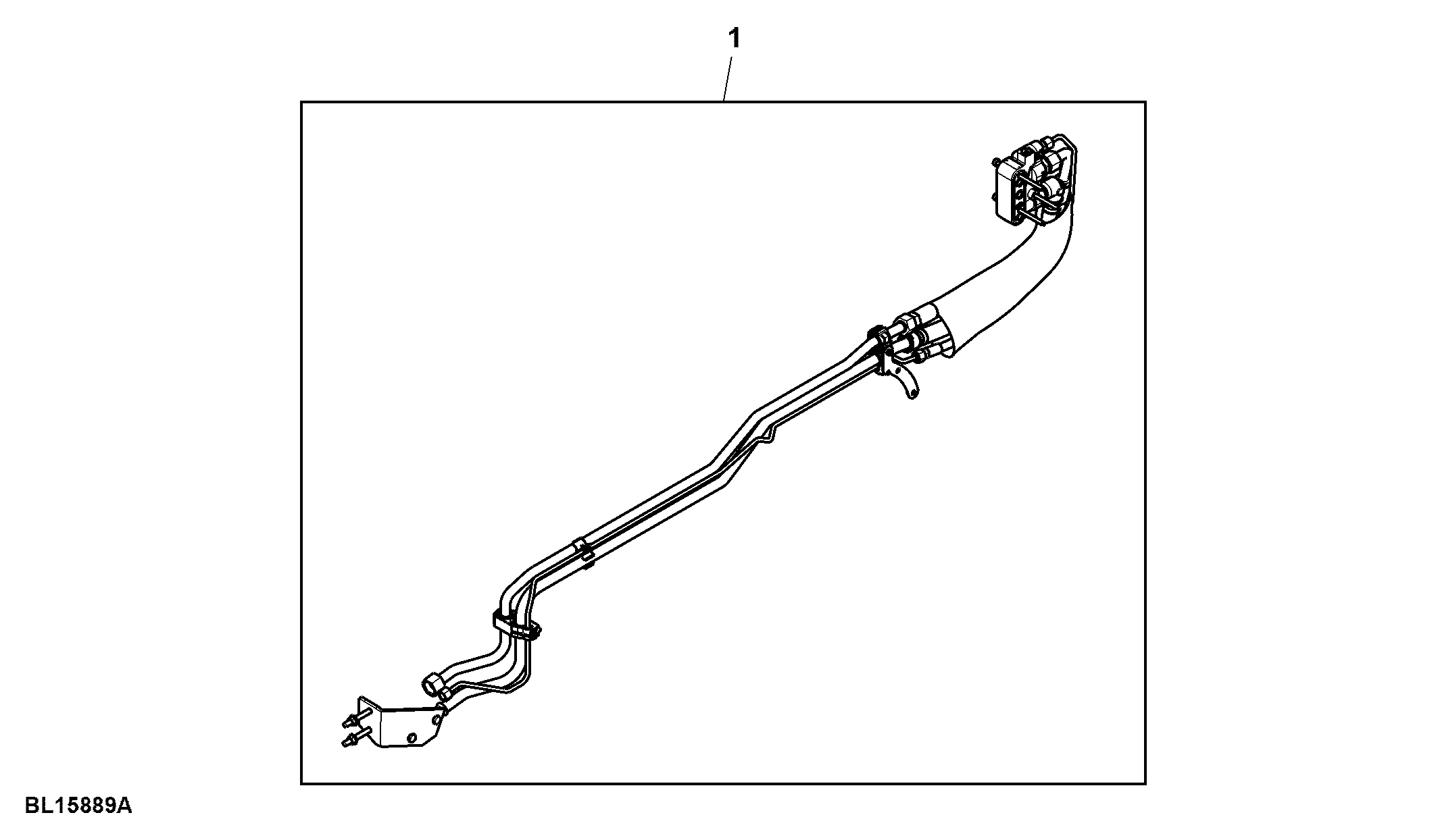 Attachment, Oil Supply Lines, Midstack SCV, W/ PC-Hydraulics, W/ Power Beyond Position IV