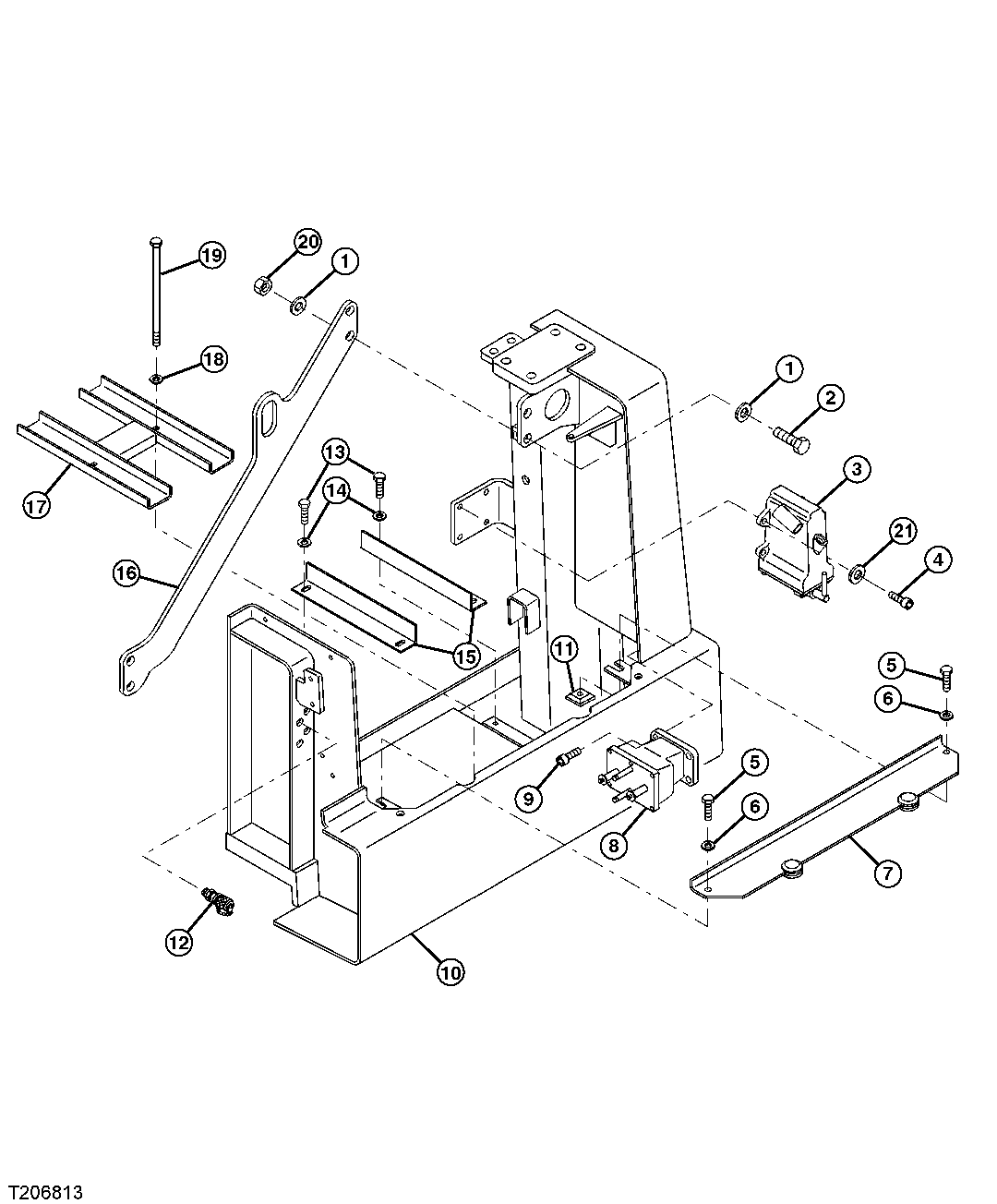 Battery Box, Battery Clamp And Cab Tilt Pump