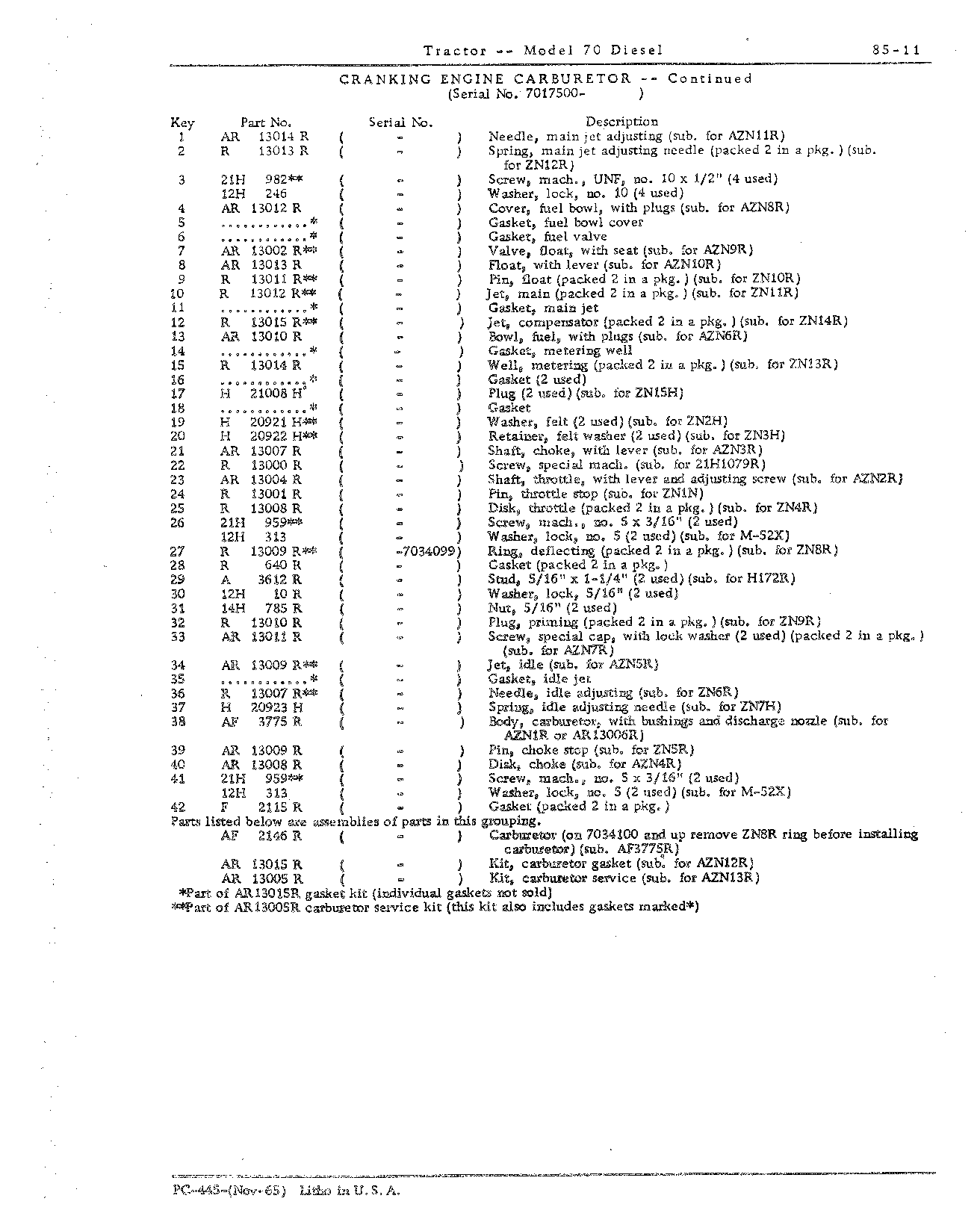 Section 85 - Cranking Engine (Continued)