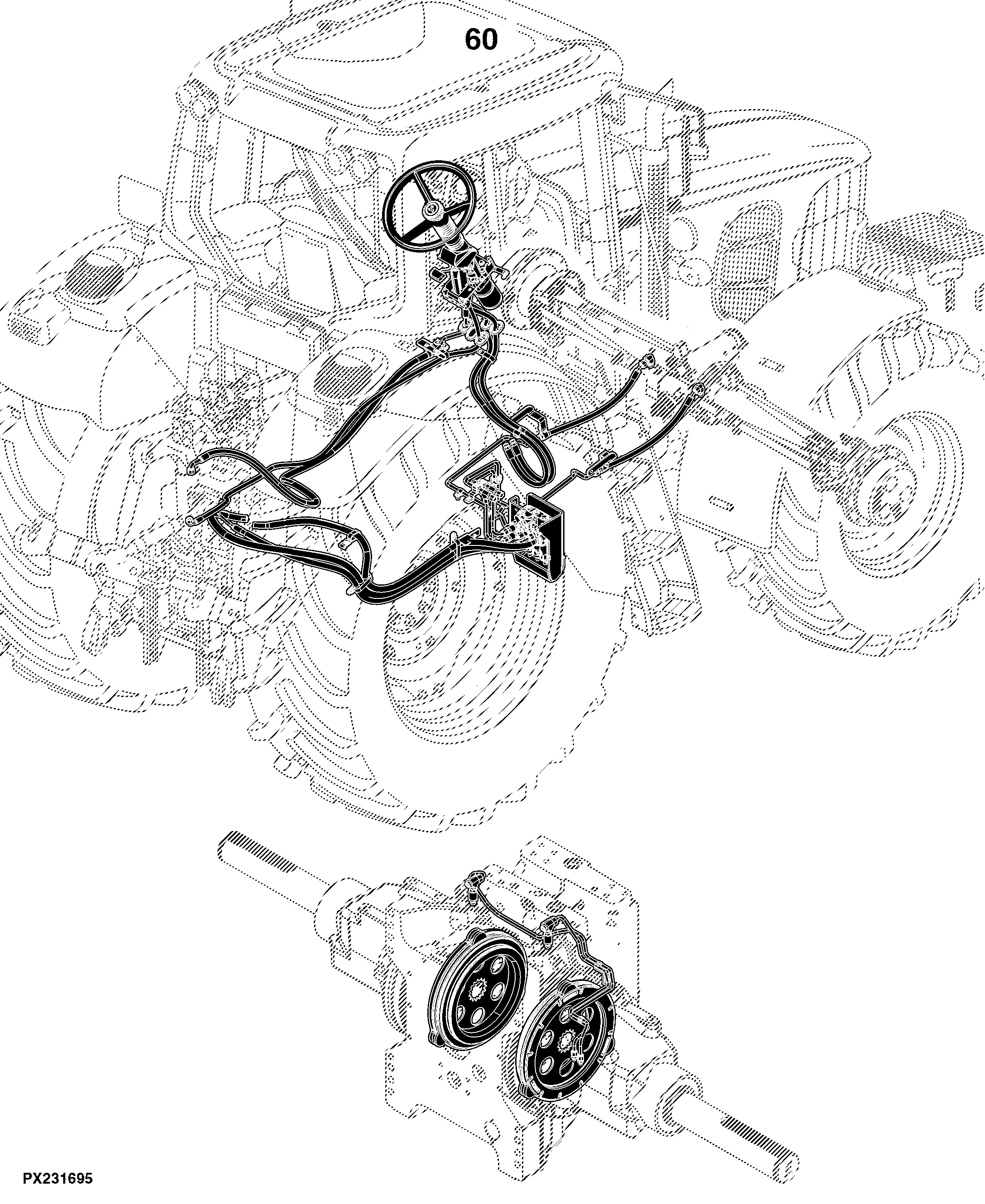 6110D (Tier 0) Tractor (S.N. -059999)(S.N. 060000- )(Worldwide Edition)