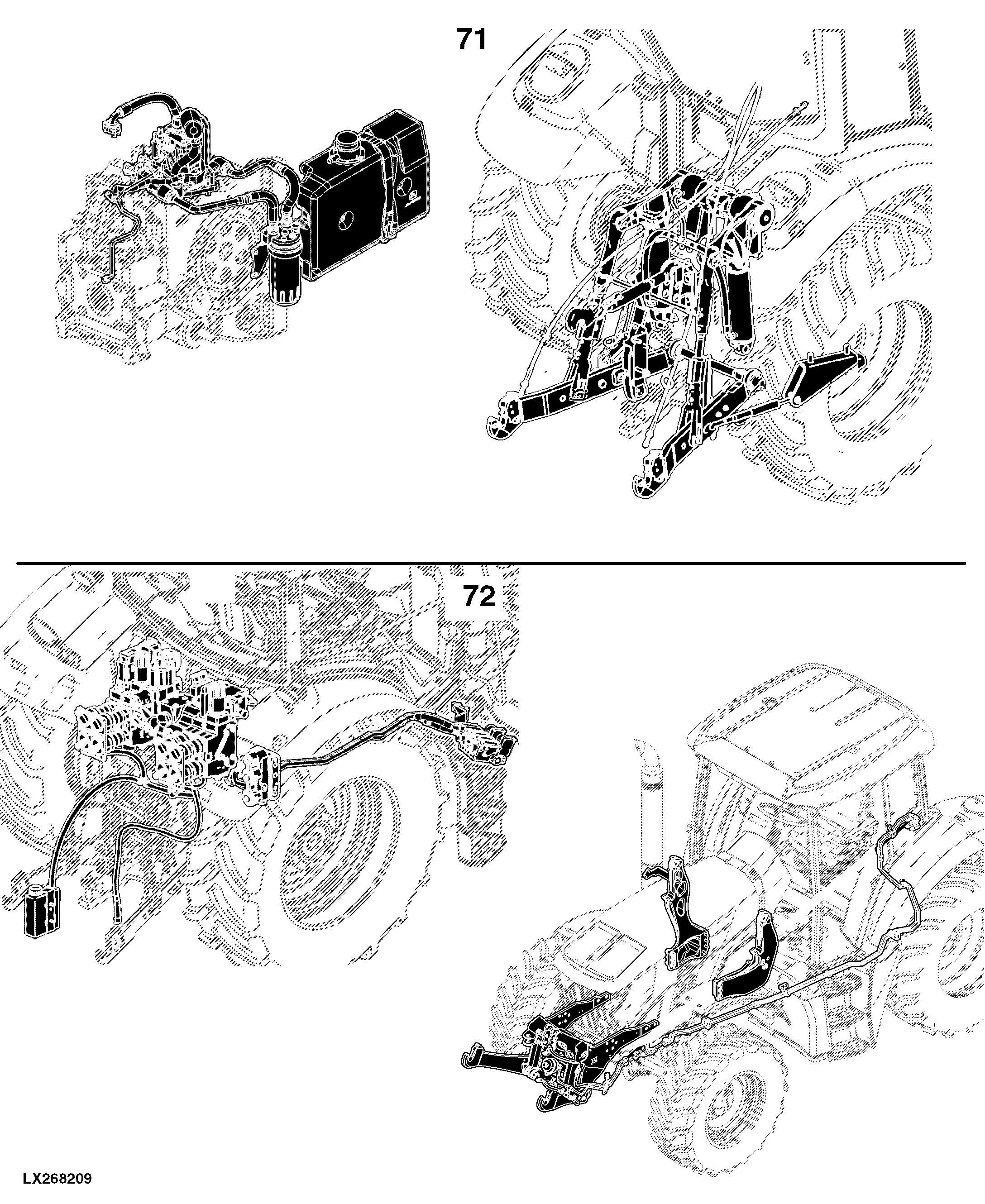 6105M Tractor (Europe Edition, Engine SN: 4045RXXXXXX)(Interim Tier 4)