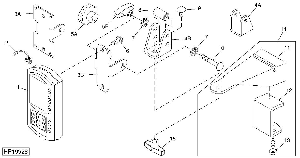 Original GreenStar™ Display and Universal Mounting Bracket, Non Production John Deere and Competitive Sprayers