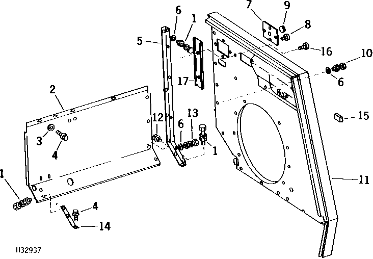 ENGINE COMPARTMENT REAR SHEET AND INSTRUMENT WALL